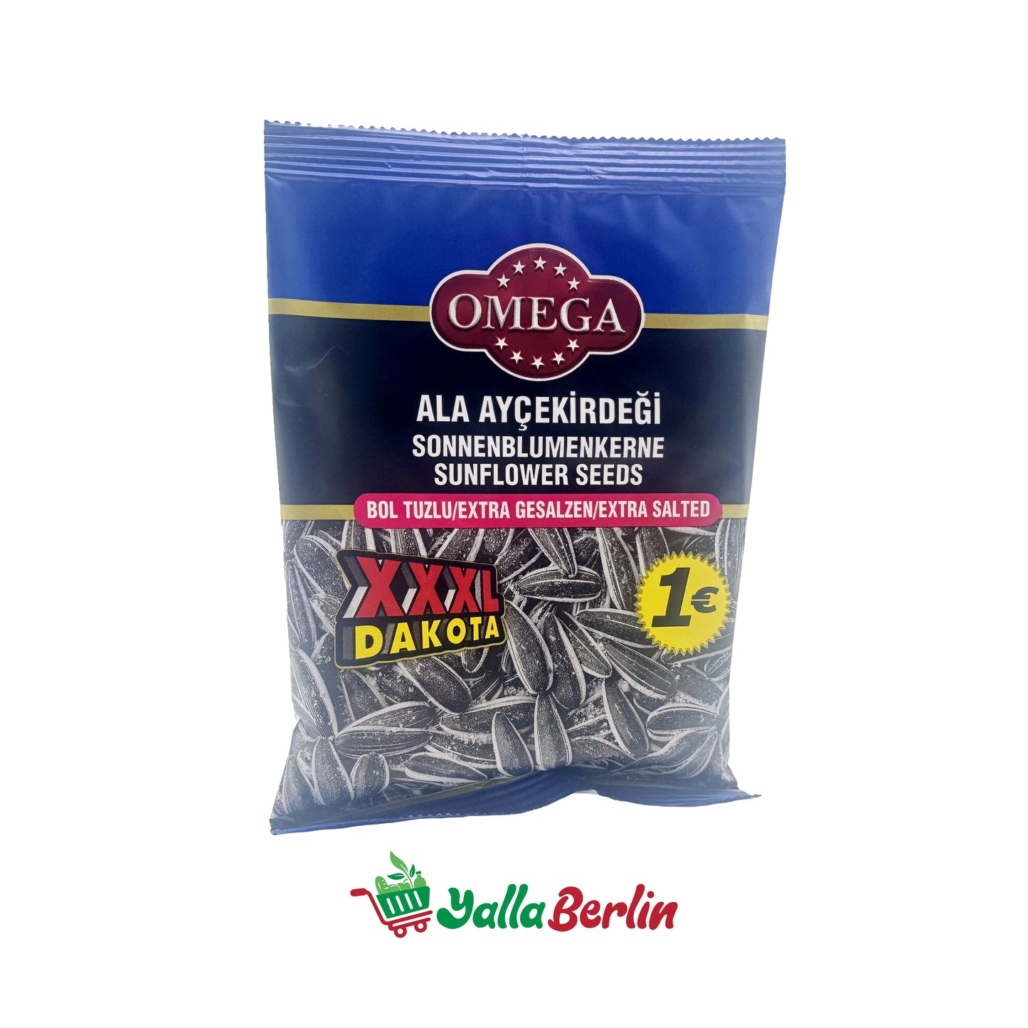 OMEGA EXTRA SALTED SUNFLOWER SEEDS
