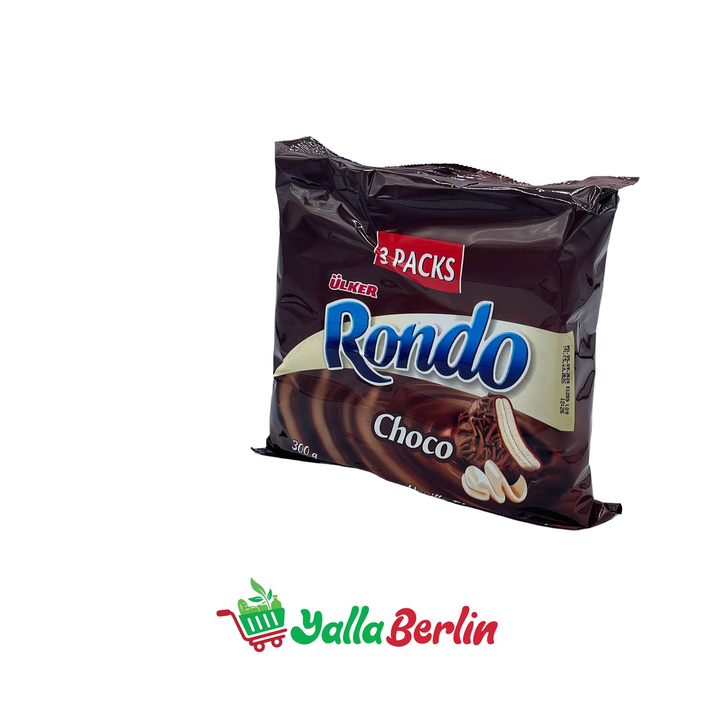 ÜLKER RONDO, BISCUIT FILLED WITH CREAM AND DIPPED IN CHOCOLATE.