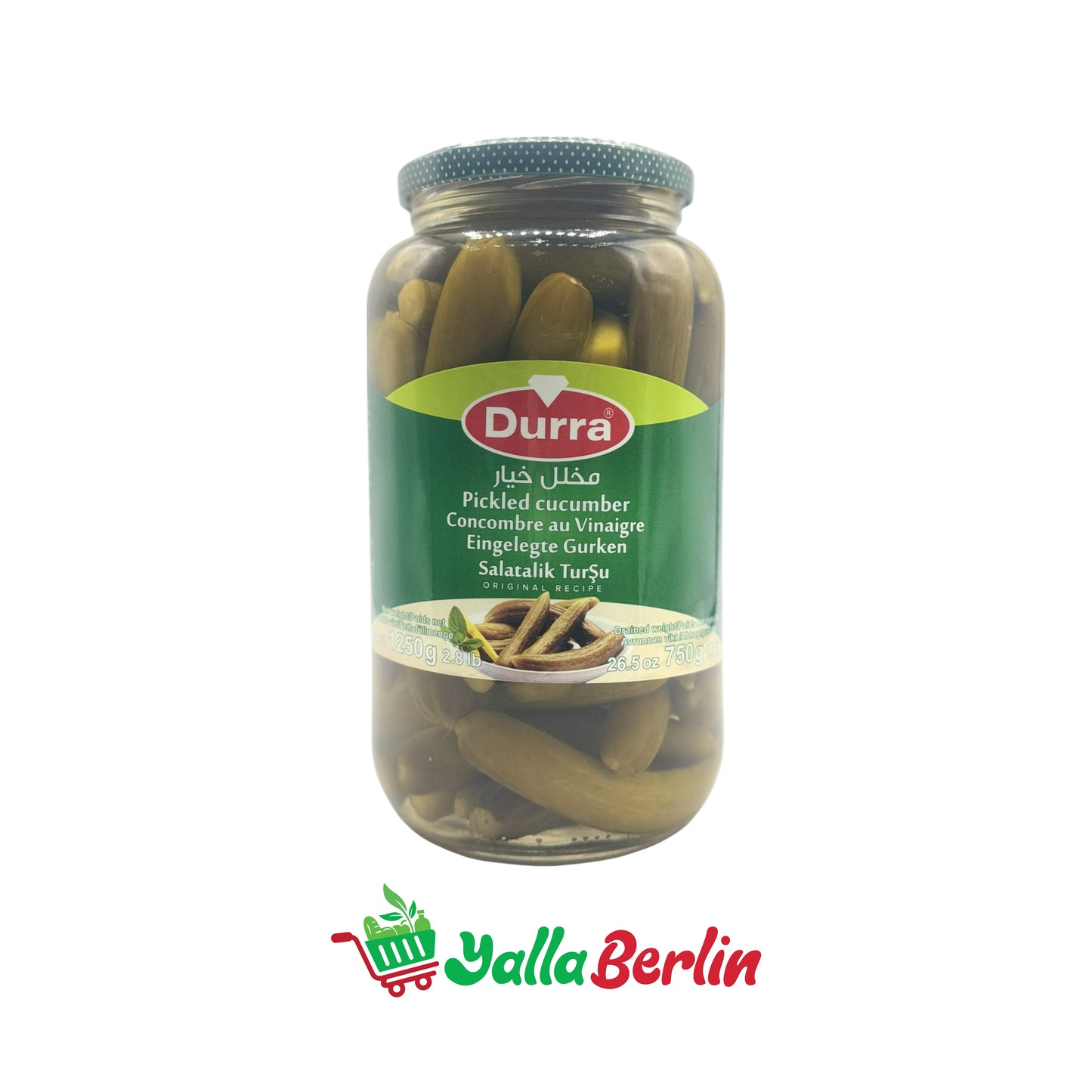 DURRA EINGELEGTE GURKEN IN SALZLAKE (750 Gr)