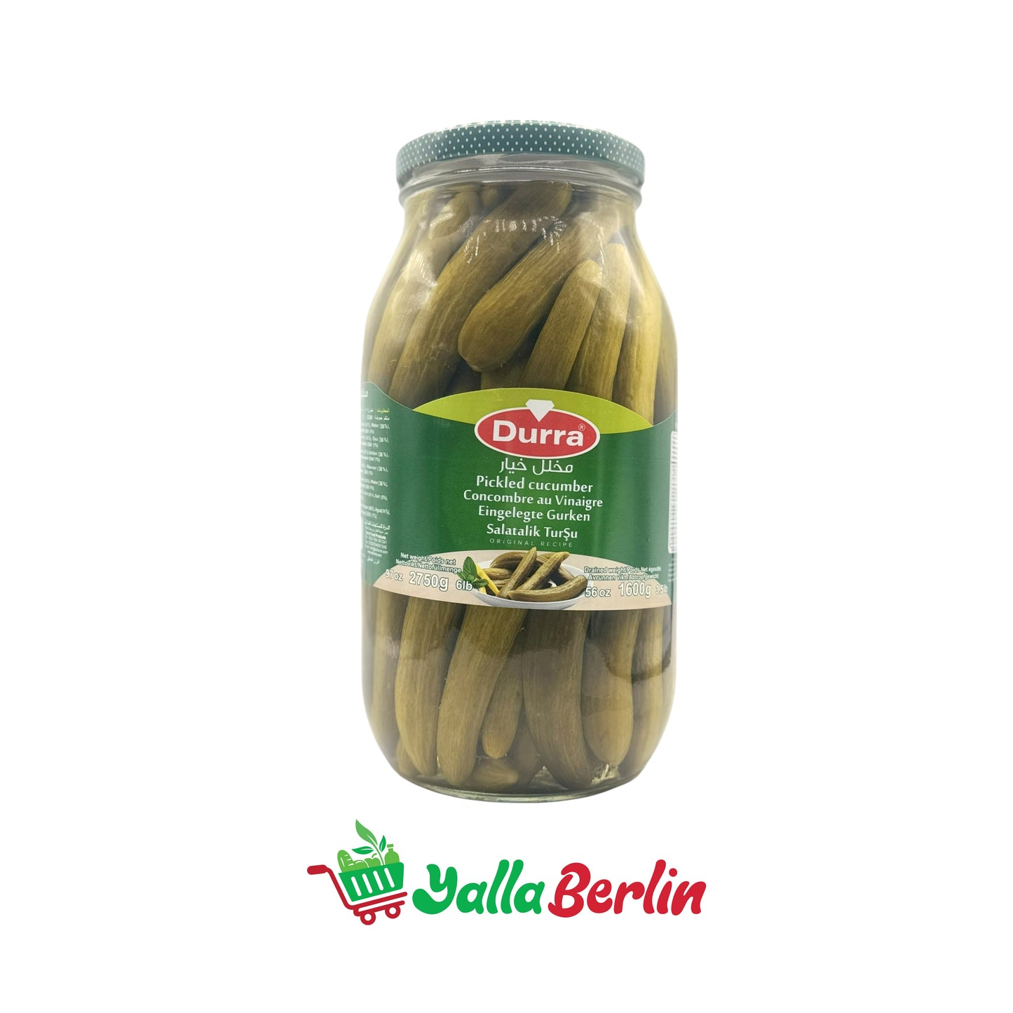 DURRA EINGELEGTE GURKEN IN SALZLAKE(1600 Gr)
