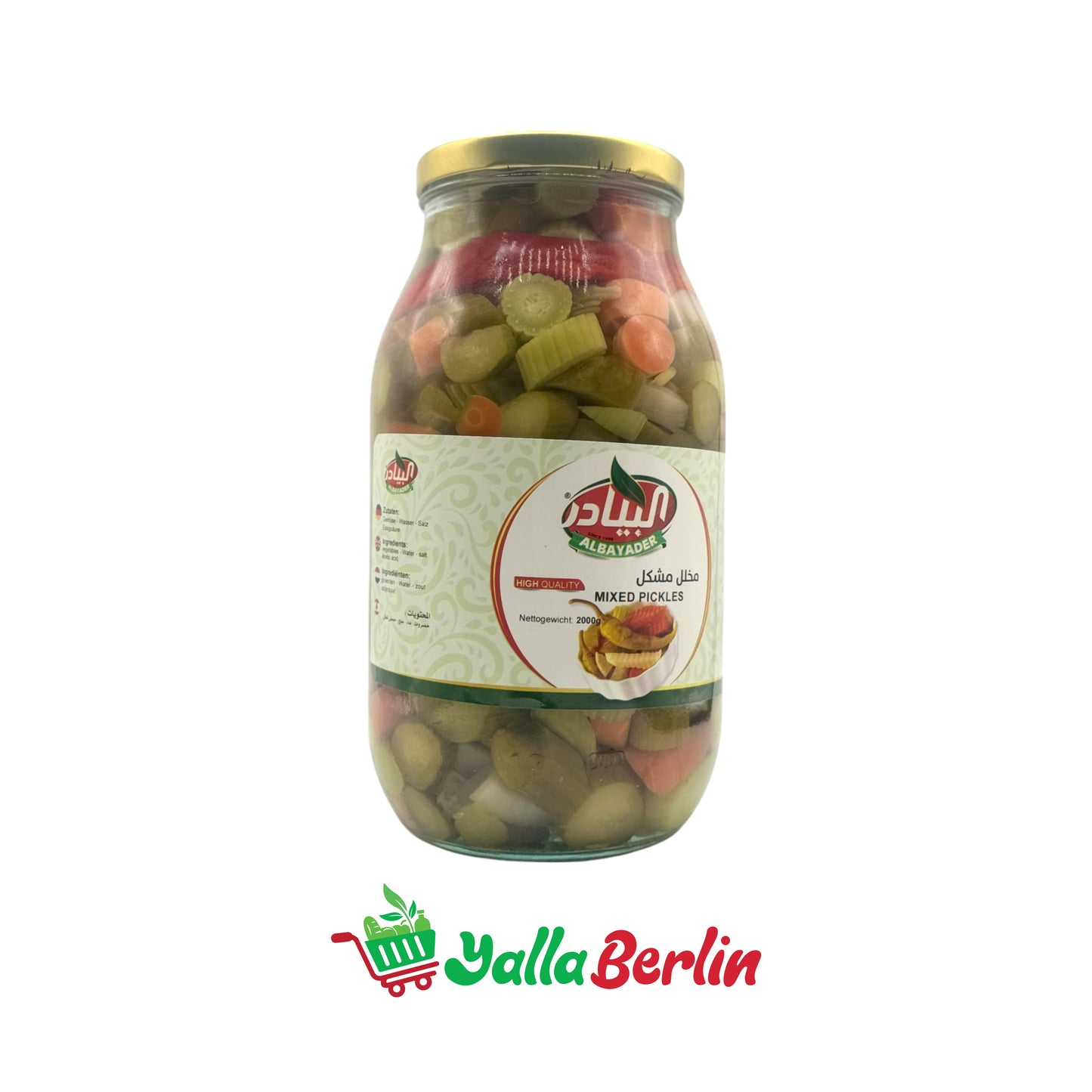 ALBAYADER MIXED PICKLED VEGETABLES (2000 Gr)
