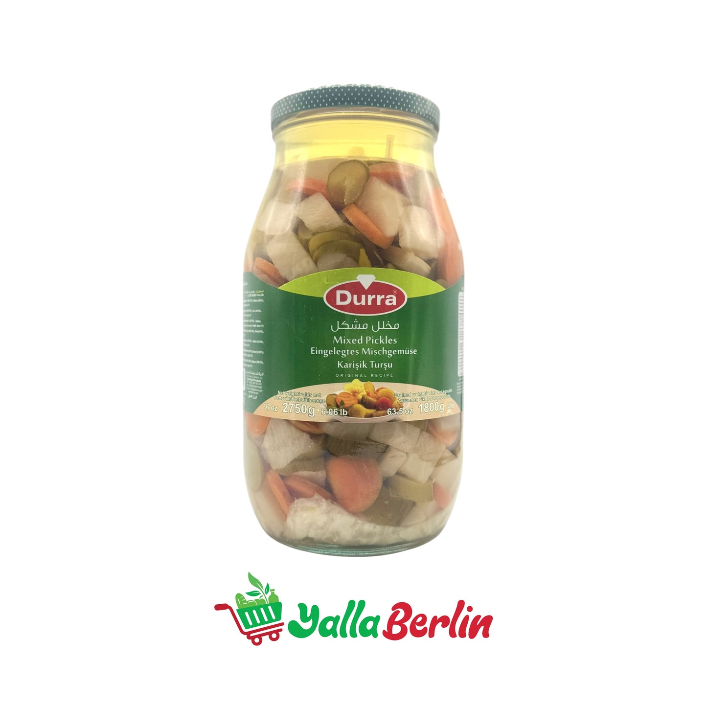 DURRA MIXED PICKLED VEGETABLES (1800 Gr)