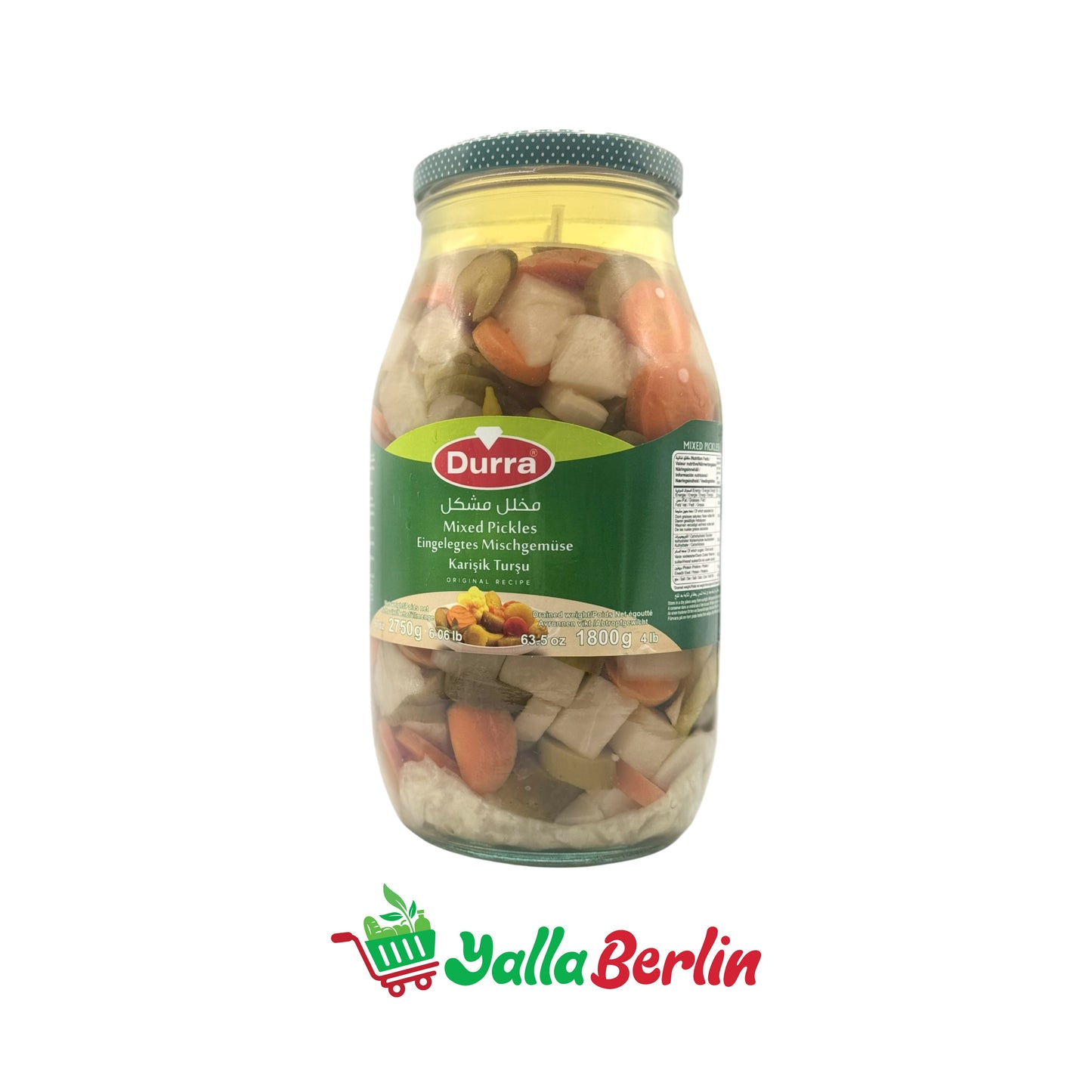 DURRA MIXED PICKLED VEGETABLES (1800 Gr)