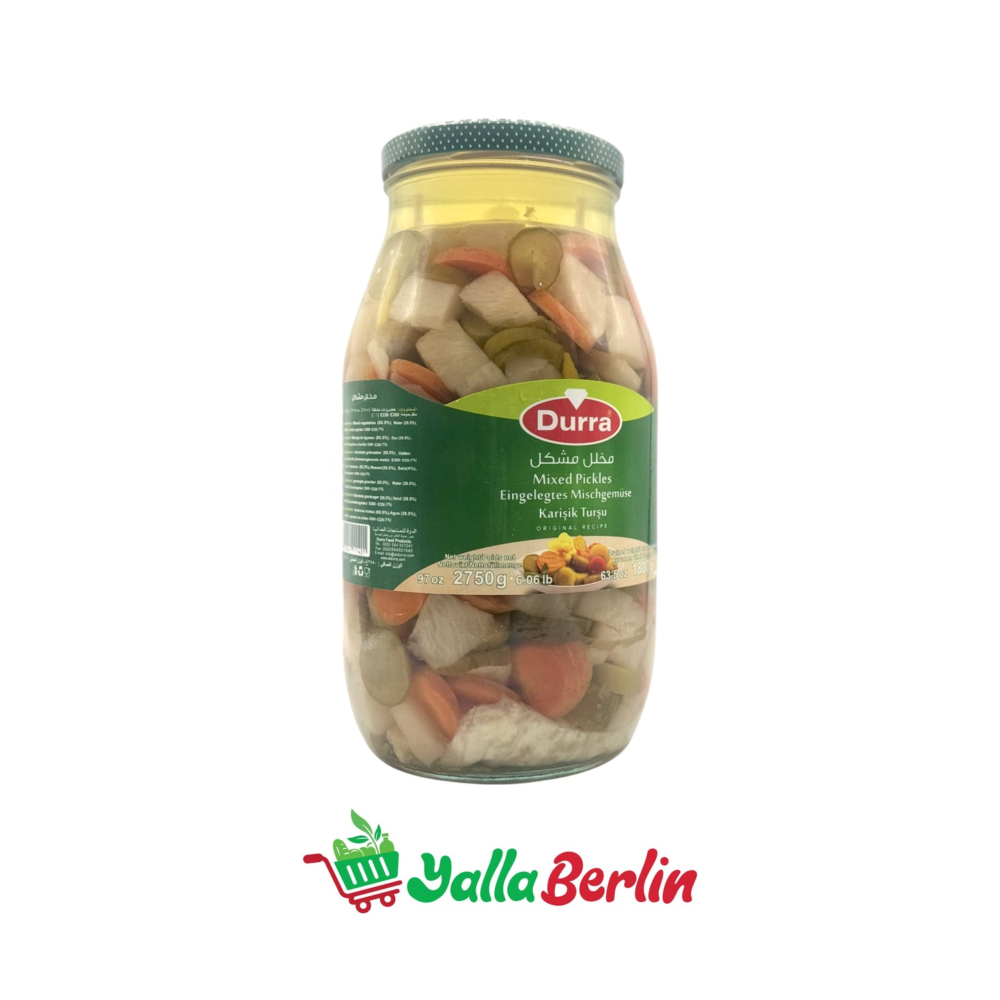 DURRA MIXED PICKLED VEGETABLES (1800 Gr)