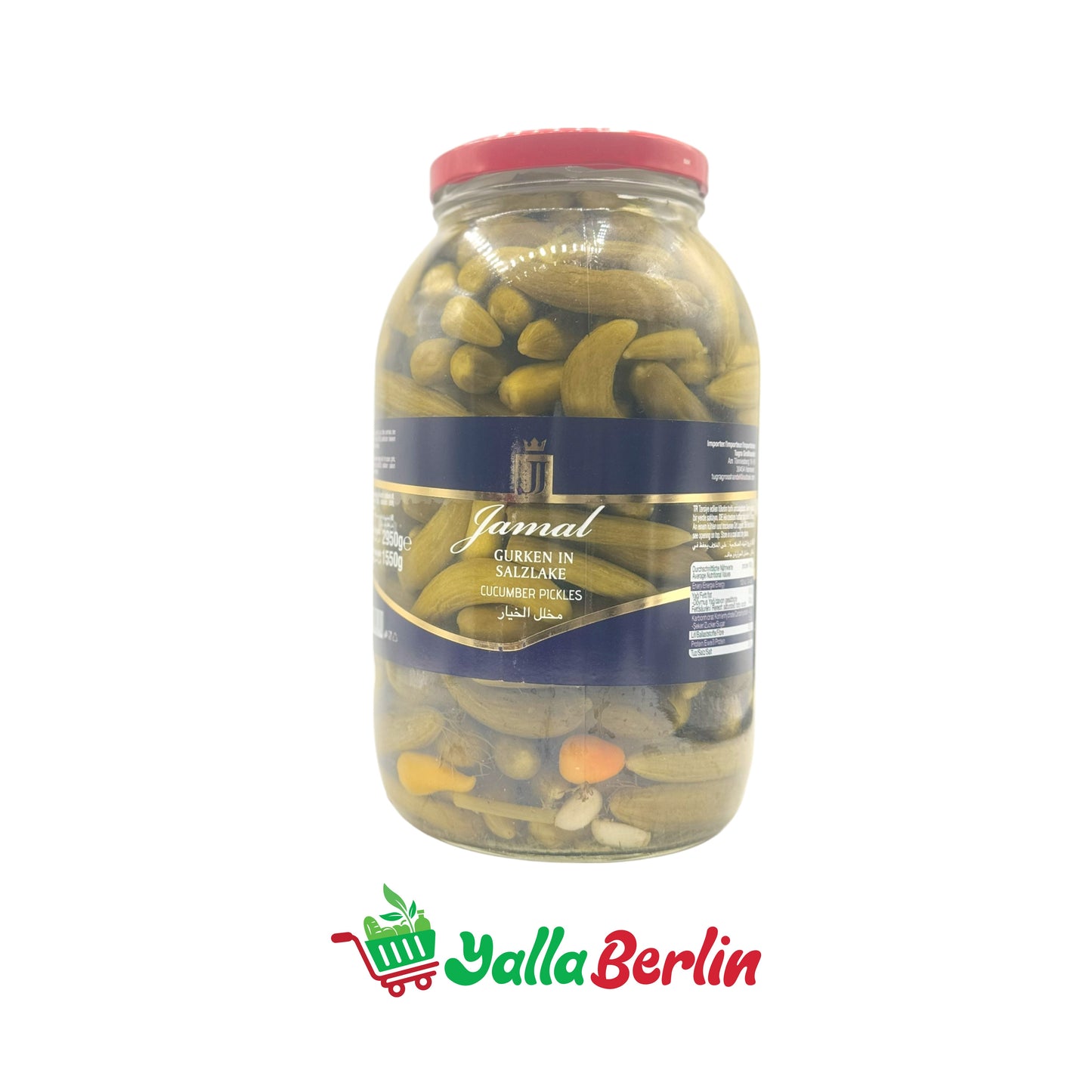 JAMAL PICKLED CUCUMBERS IN BRINE (1550 Gr)