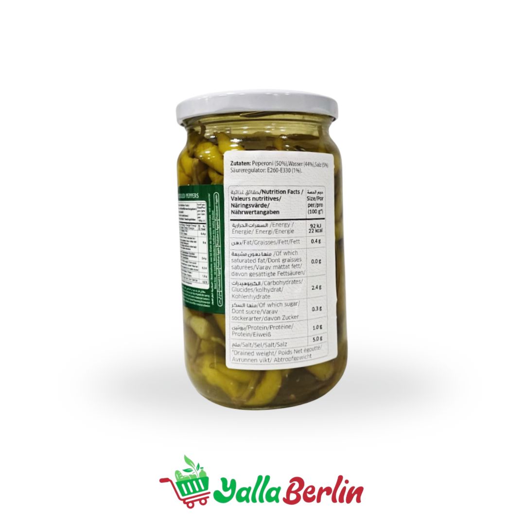 Durra Eingelegte Peperoni 600g