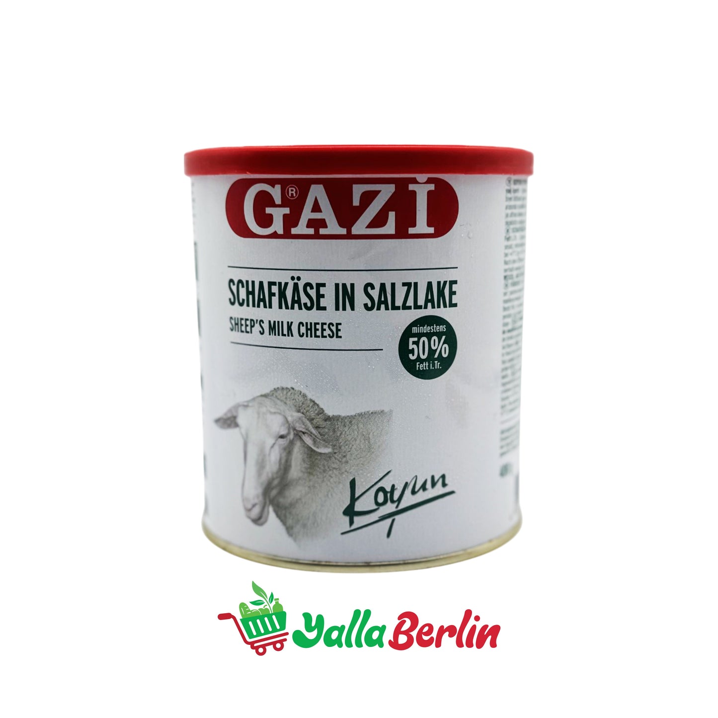 GAZI SHEEP'S CHEESE WITH 50% FAT IN BRINE (400 Gr)