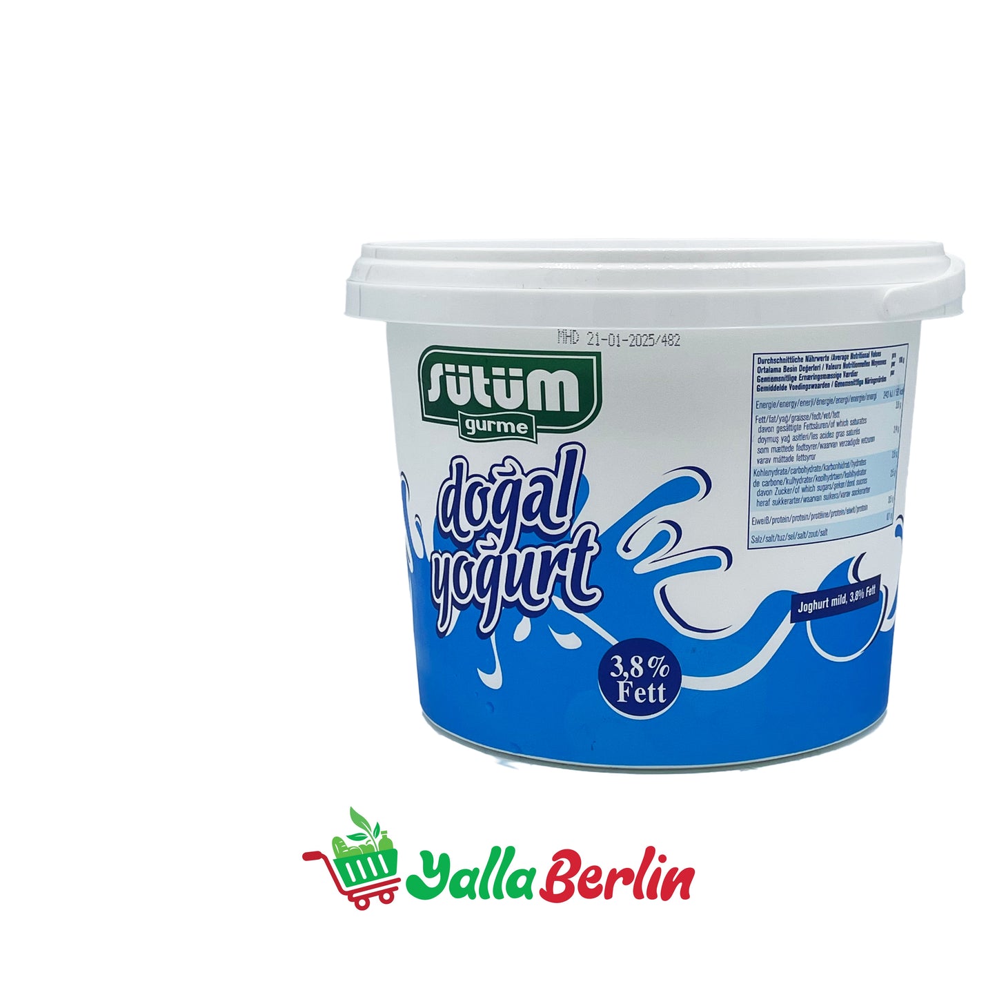 SÜTÜM JOGHURT MIT 3,8% Fett (2000 Gr)