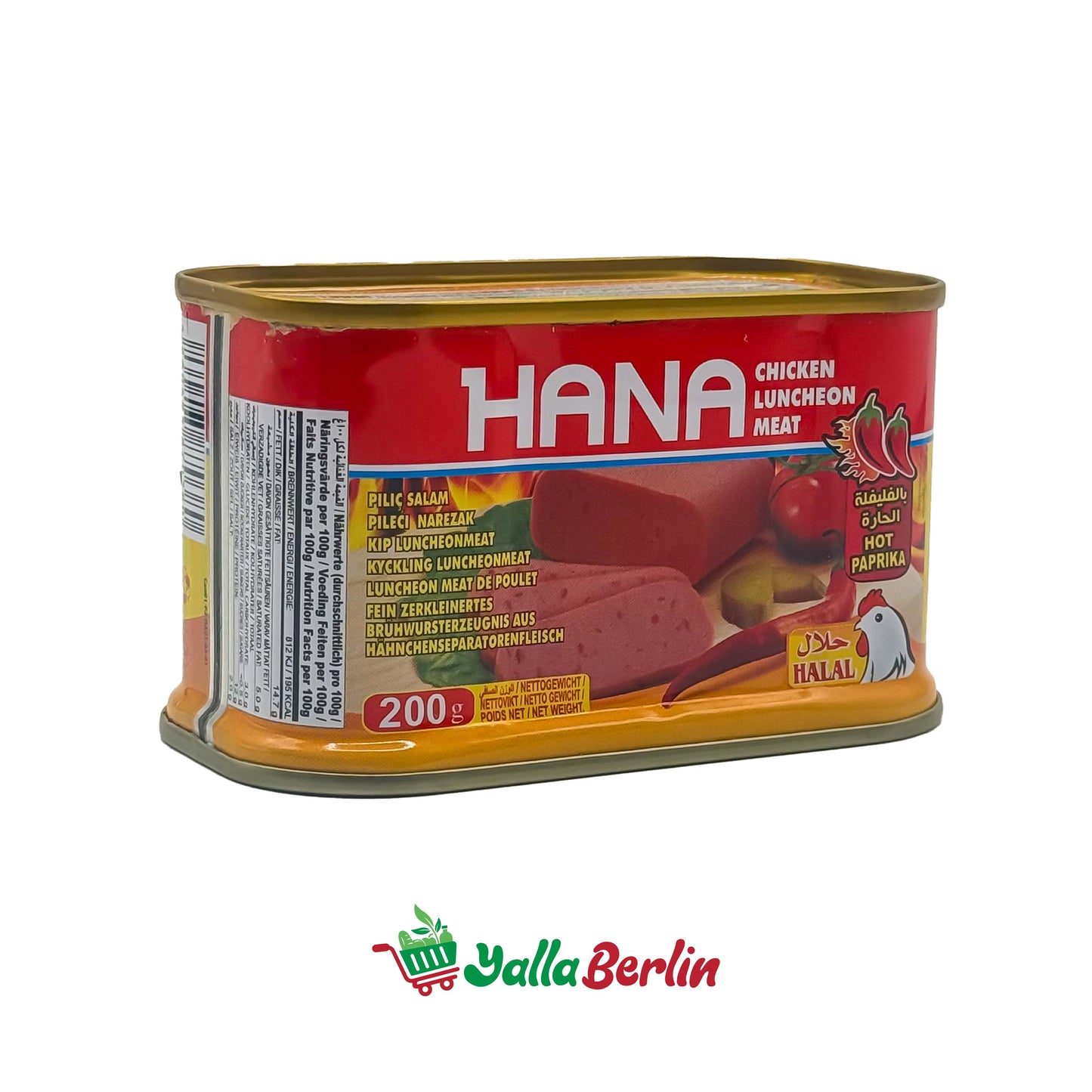 HANA HUHN LUNCHEON FLEISCH MIT SCHARF (200 Gr)