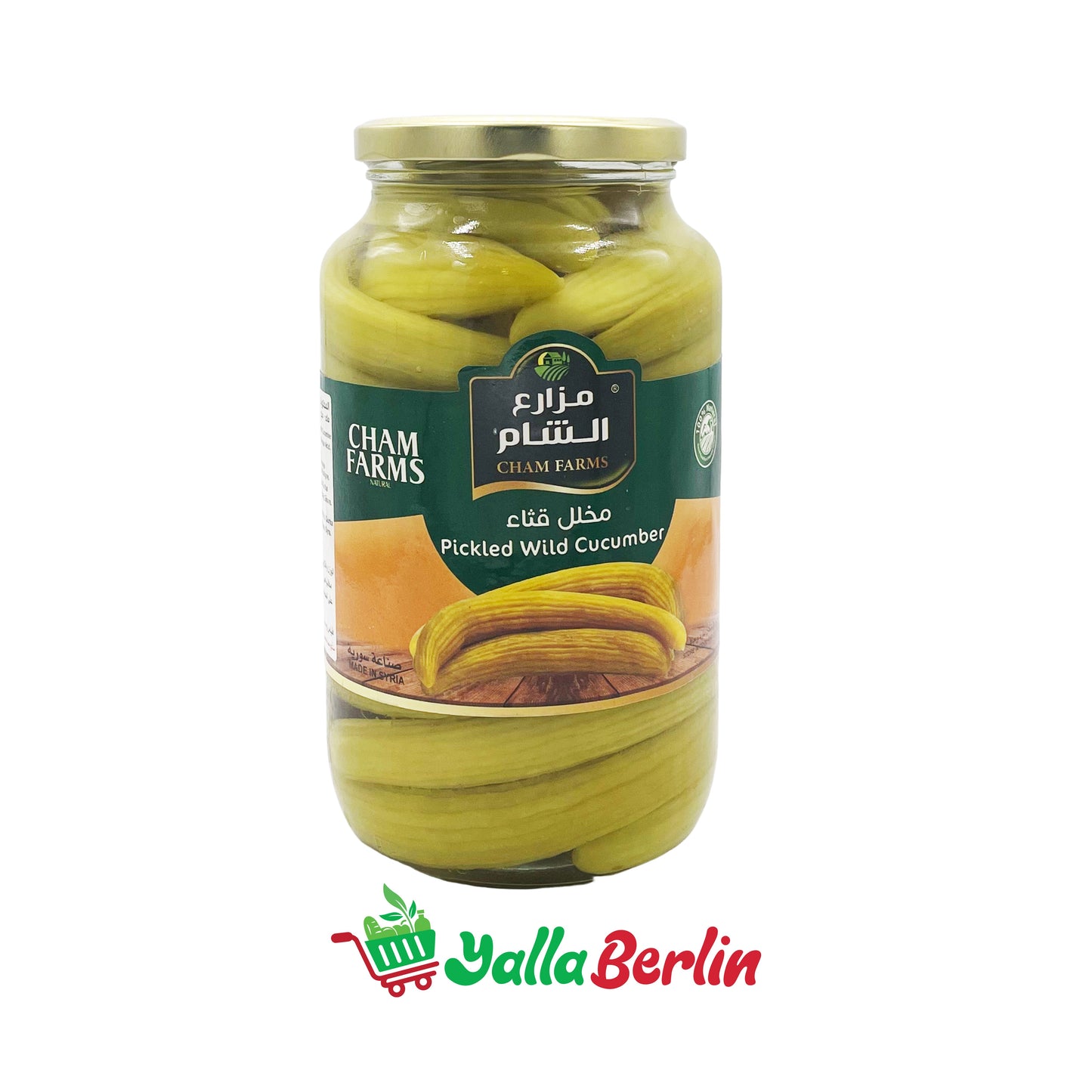 CHAM FARMS PICKLED WILD CUCUMBERS 1000 Gr Net
