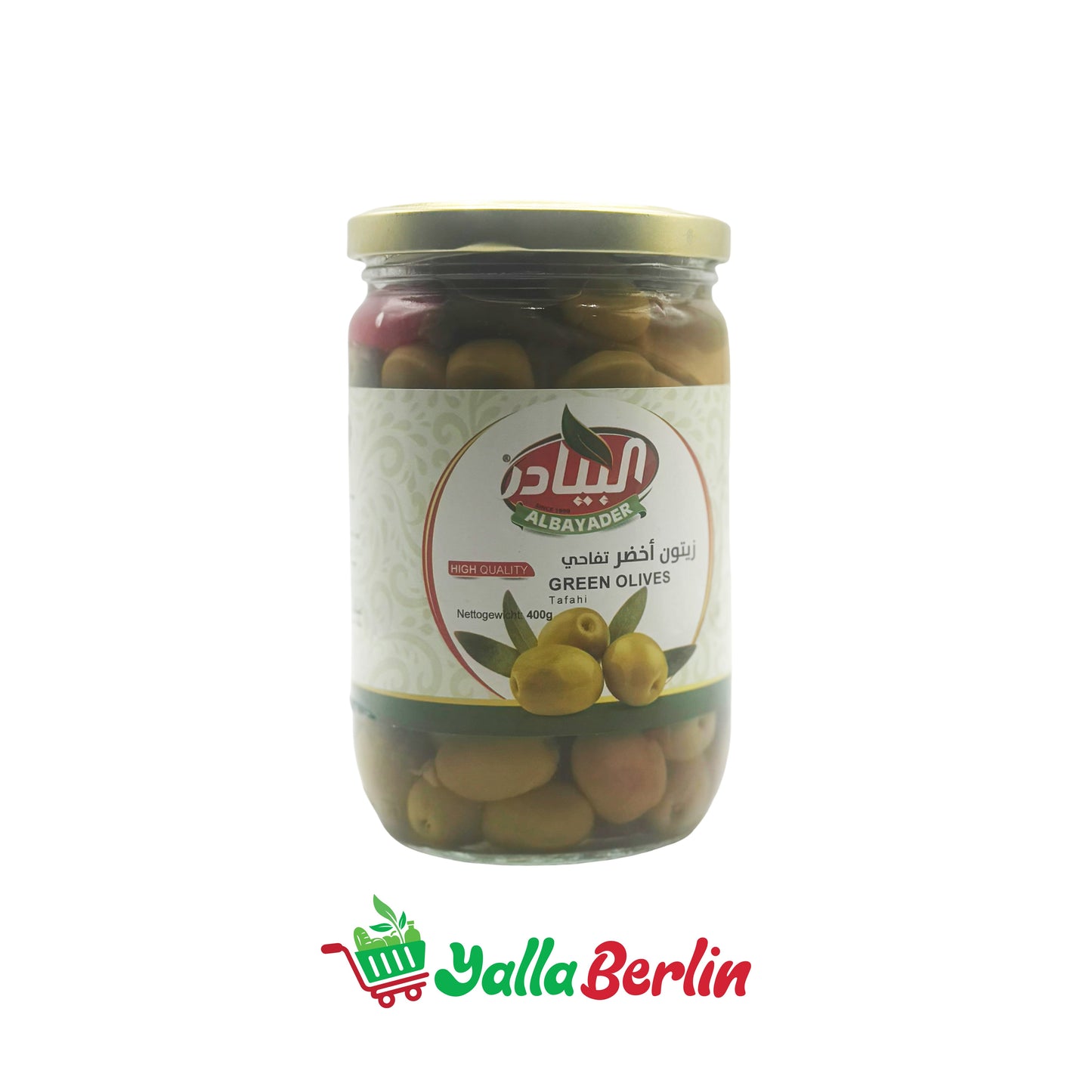 ALBAYADER GRÜNE OLIEVEN TEPHAHI (400 Gr)