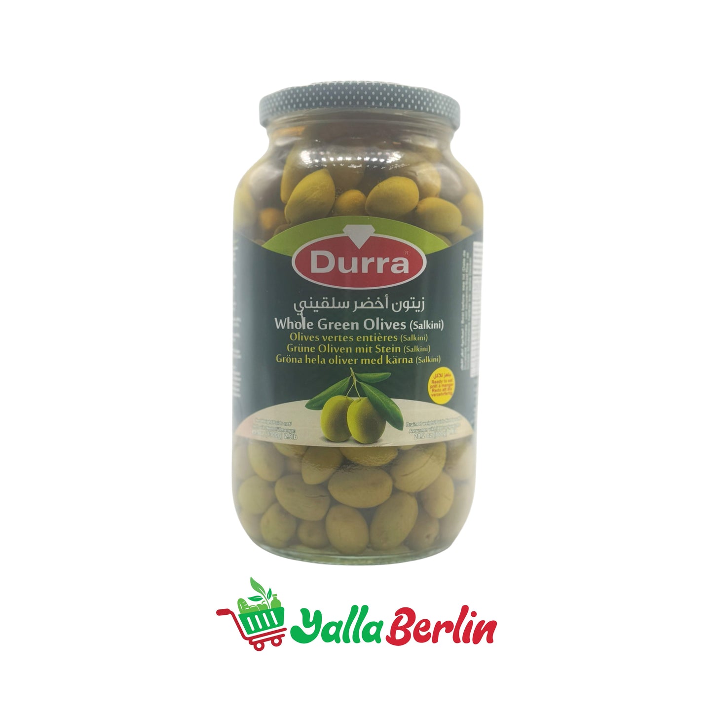 DURRA GRÜNE OLIEVEN / SALQINI (1250 Gr)