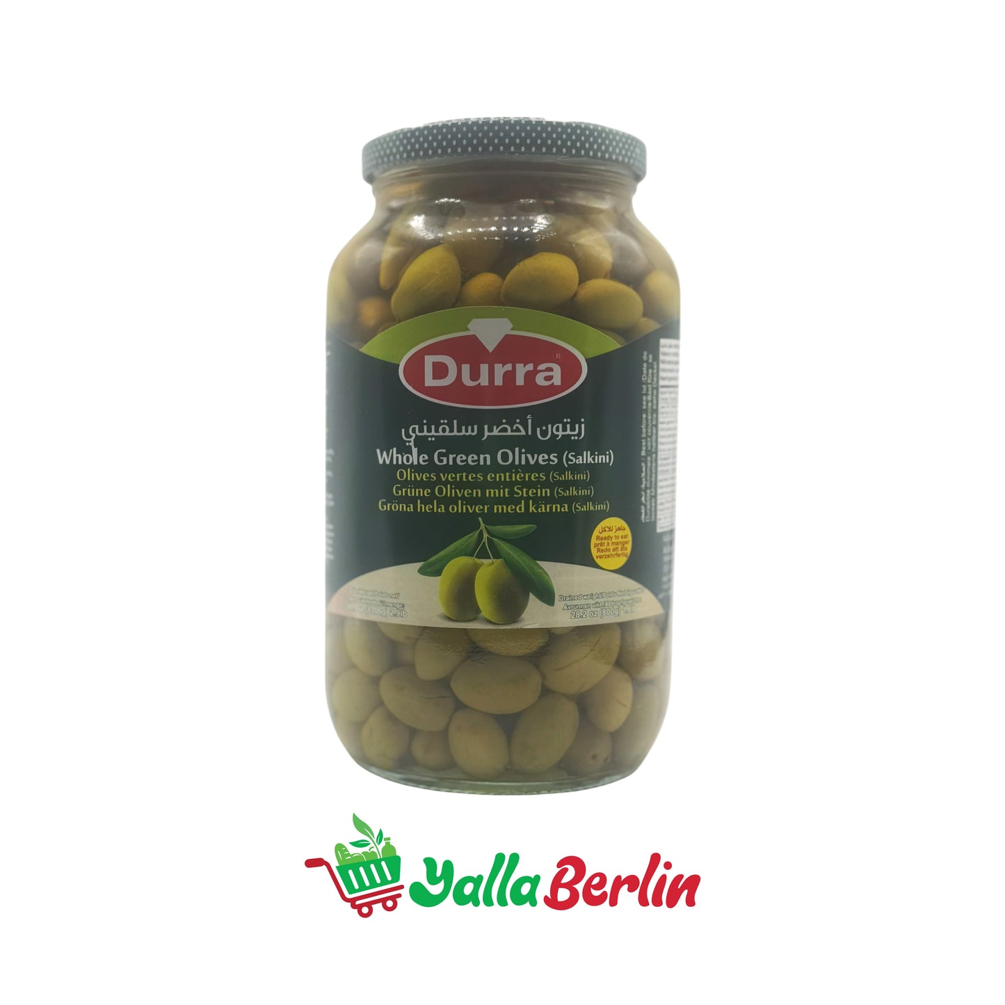 DURRA GRÜNE OLIEVEN / SALQINI (1250 Gr)