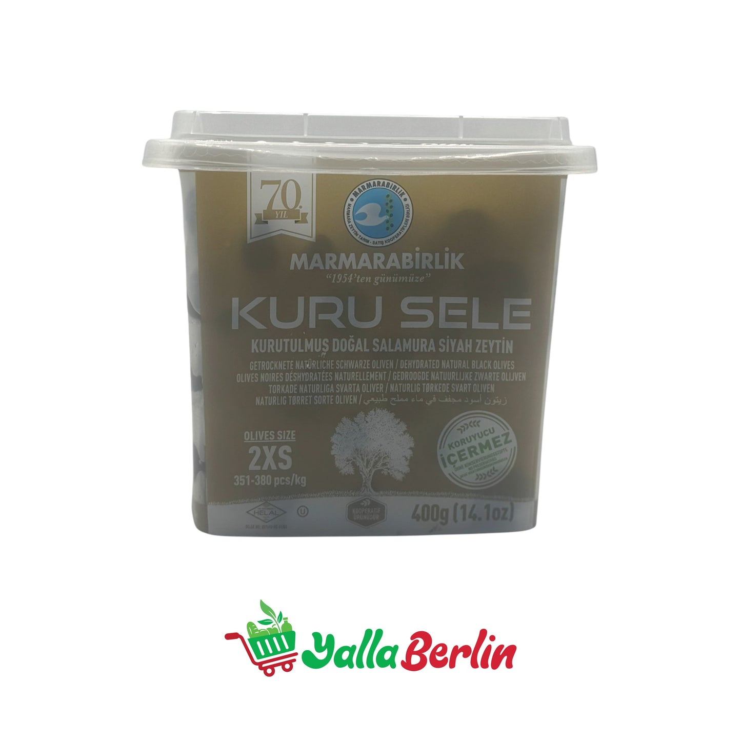MARMARABIRLIL BLACK OLIVES SIZE 2xS (400 Gr)