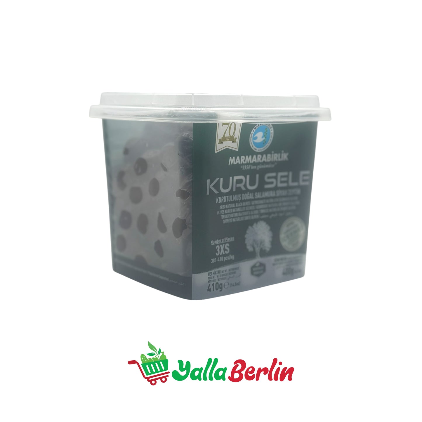 MARMARABIRLIL BLACK OLIVES SIZE 3xS (400 Gr)