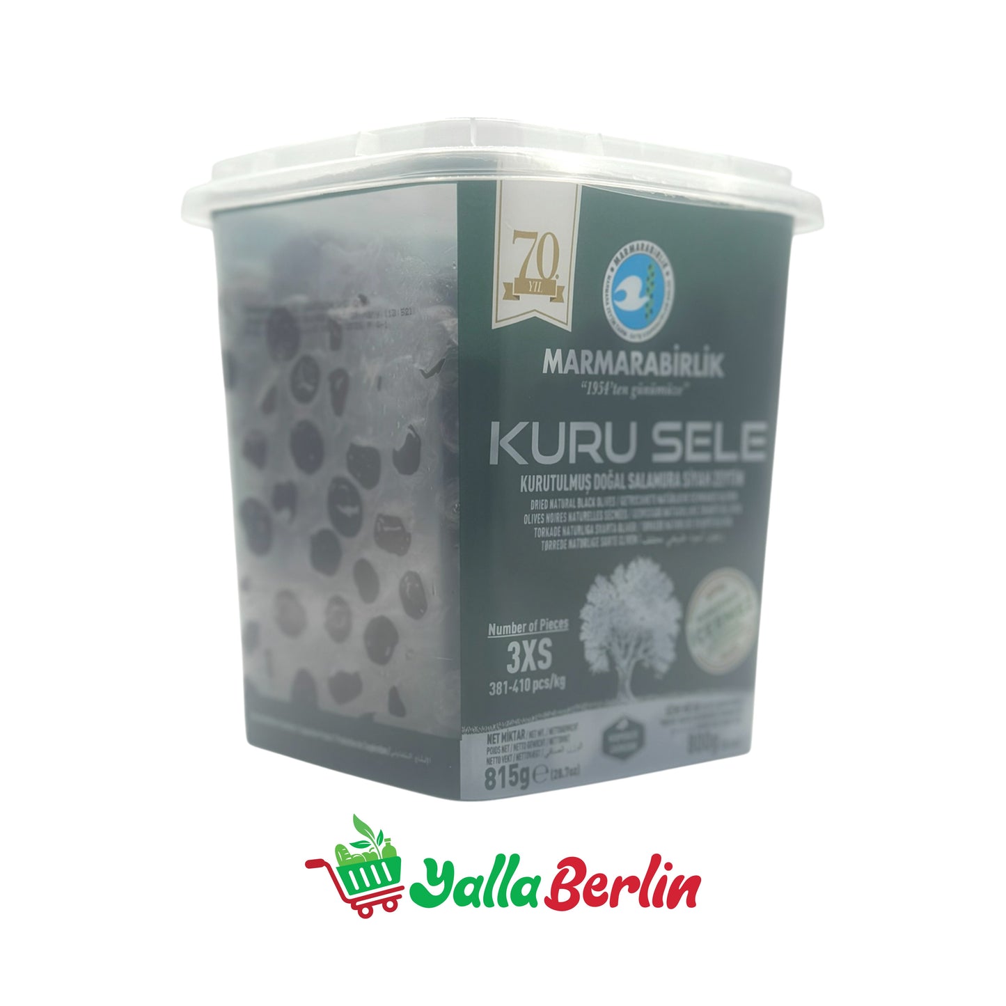 MARMARABIRLIL BLACK OLIVES SIZE 3xS (800 Gr)