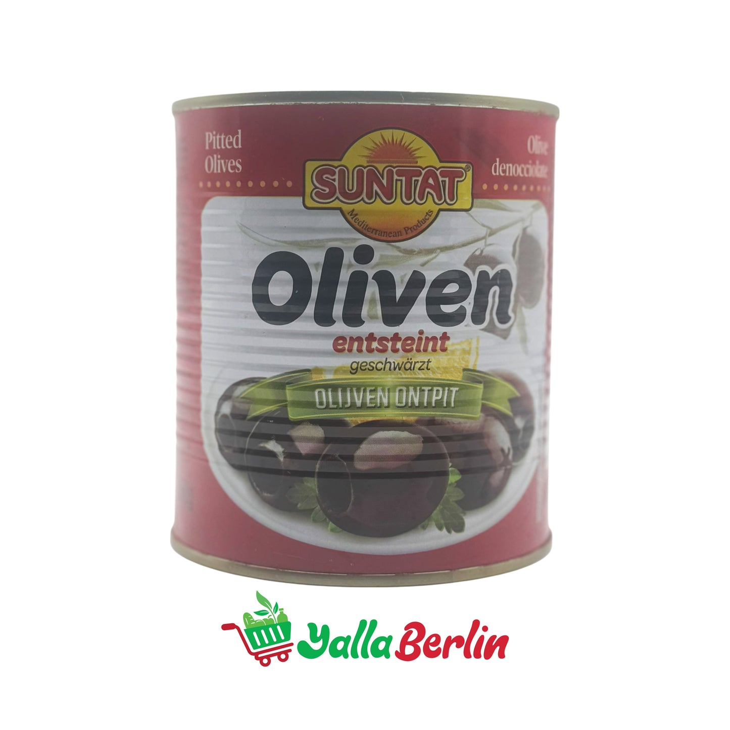 SUNTAT SCHWARZE OLIVEN OHNE KERN (350 Gr)