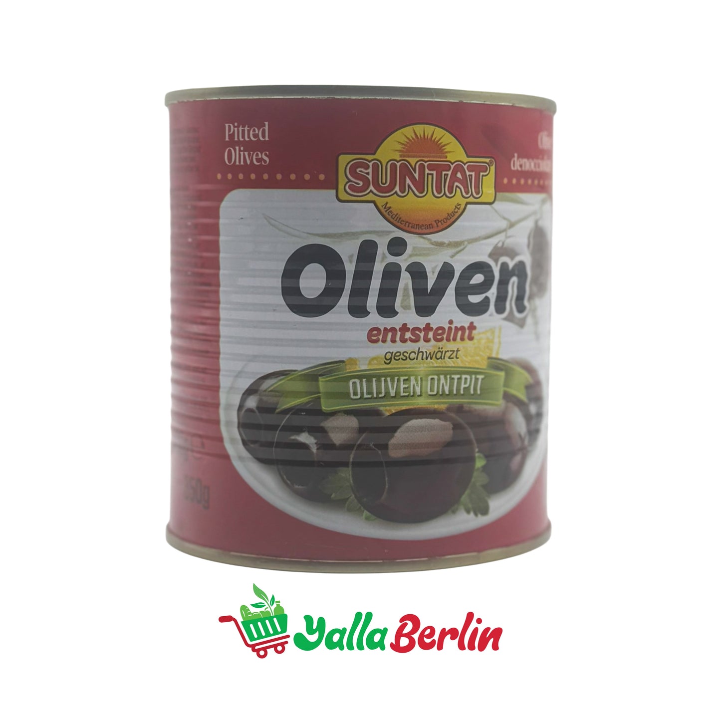 SUNTAT SCHWARZE OLIVEN OHNE KERN (350 Gr)