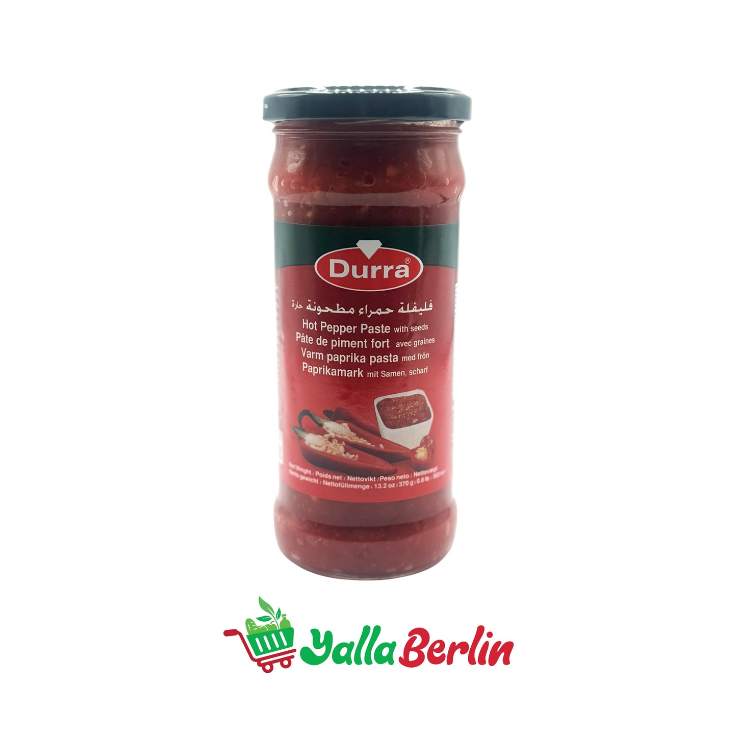 DURRA ZERKLEINERTE ROTE PAPRIKA (370 Gr)