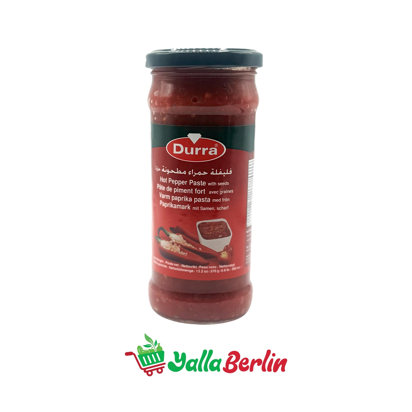 DURRA ZERKLEINERTE ROTE PAPRIKA (370 Gr)