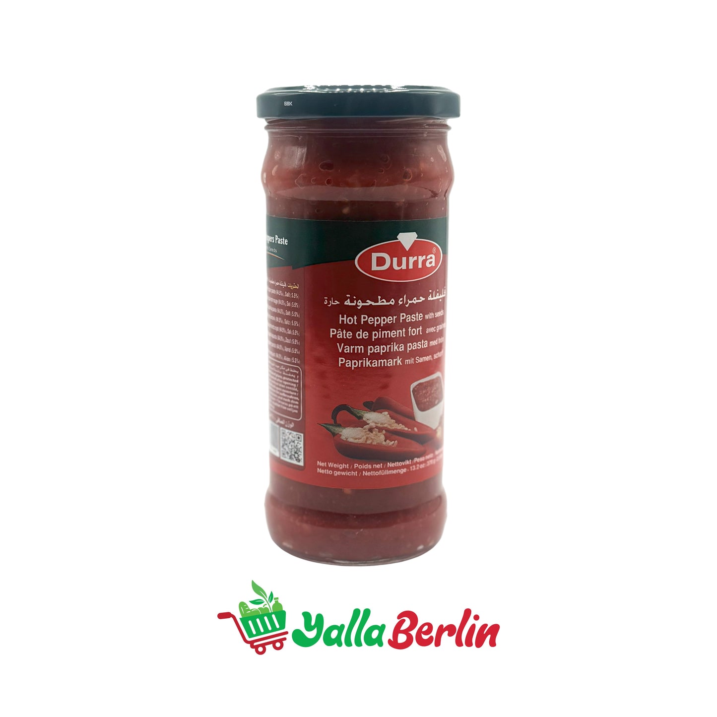 DURRA ZERKLEINERTE ROTE PAPRIKA (370 Gr)