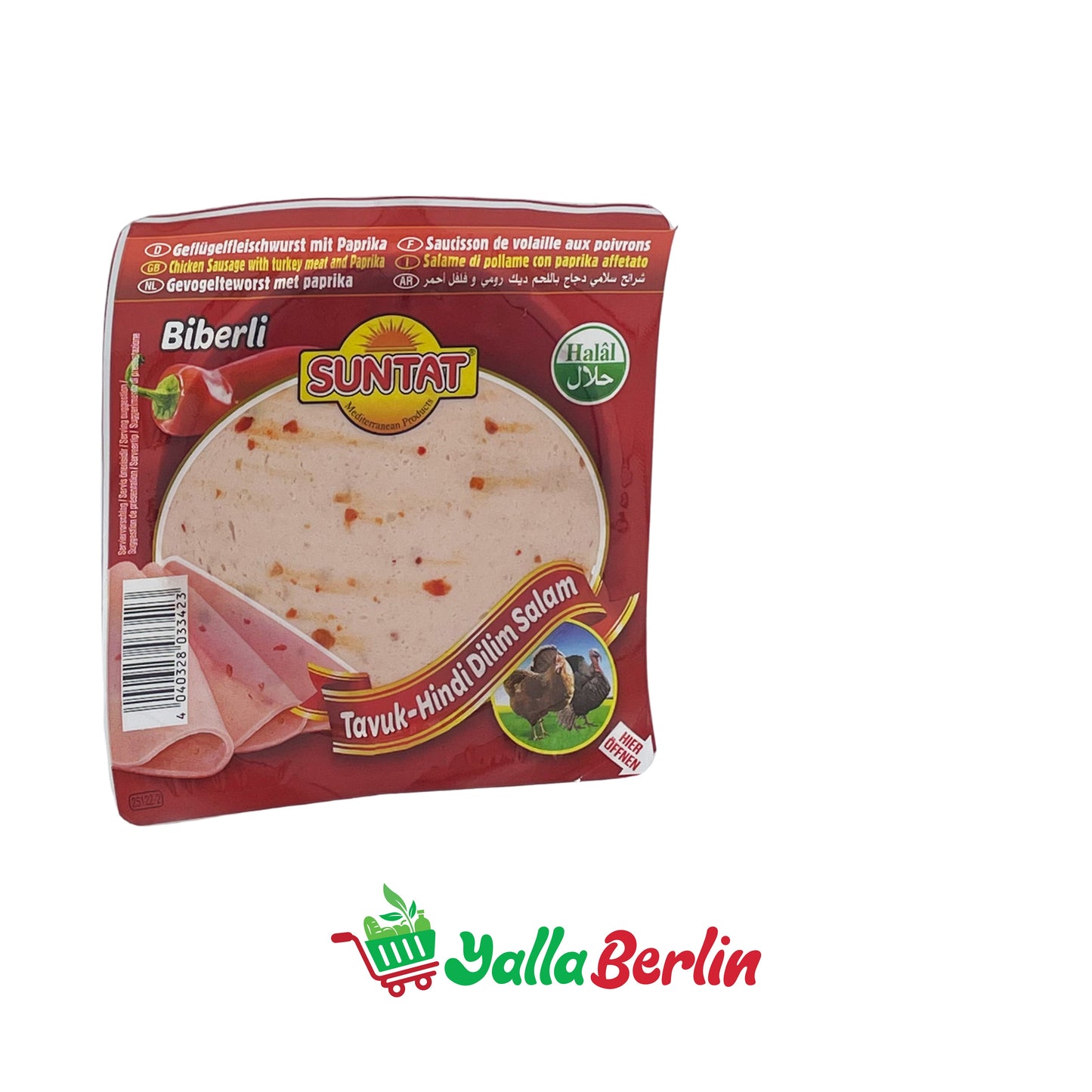 SUNTAT POULTRY SAUSAGE WITH PAPRIKA (200 Gr)