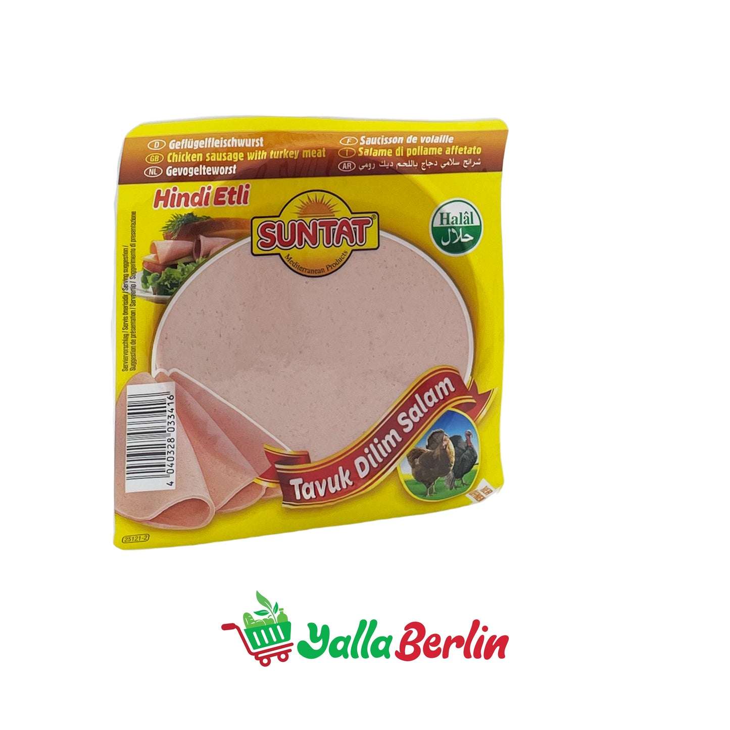 SUNTAT TAVUK DILIM SALAM WITH TURKEY MEAT (200 Gr)