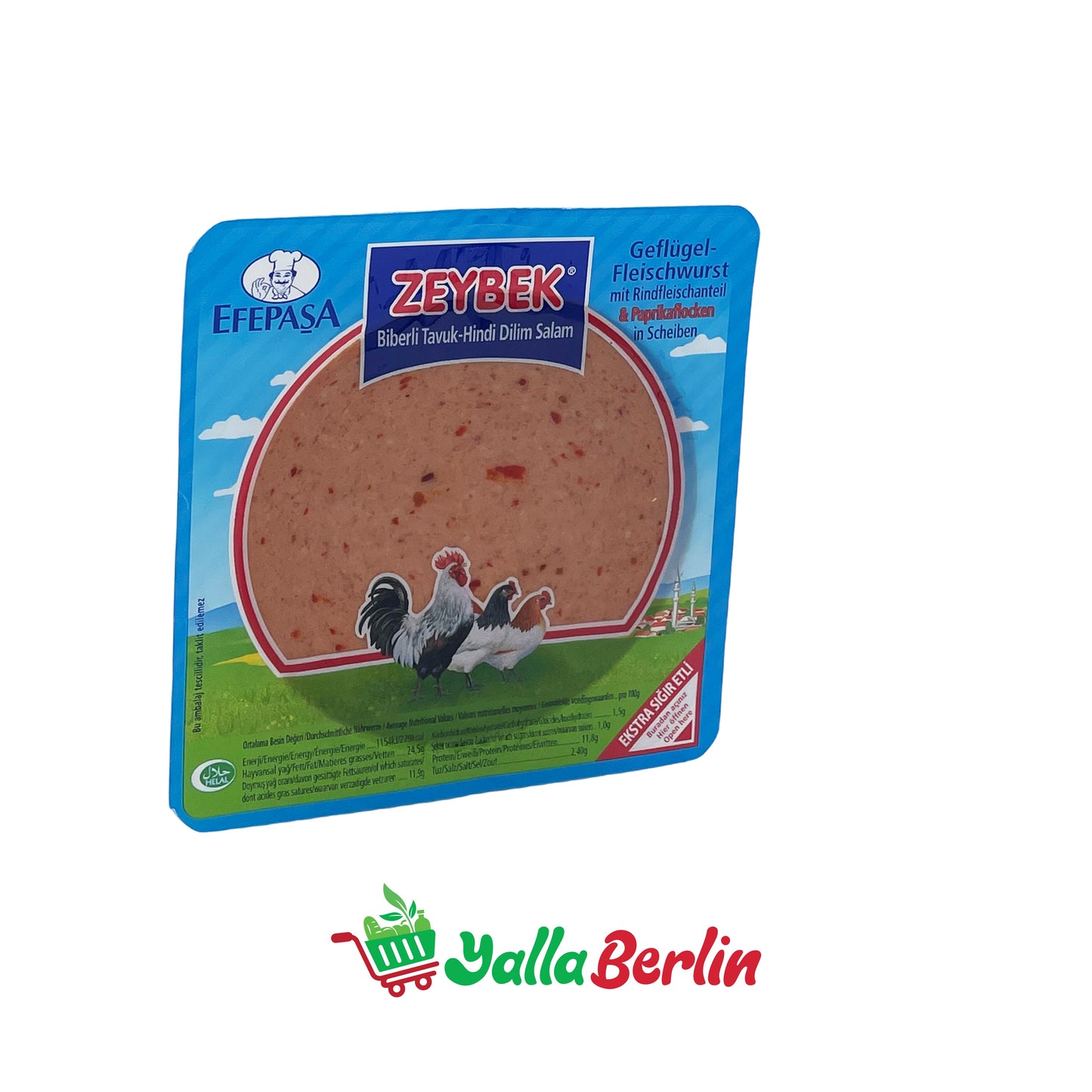ZEYBEK GEFLÜGEL-FLEISCHWURST MIT PAPRIKA (200 Gr)