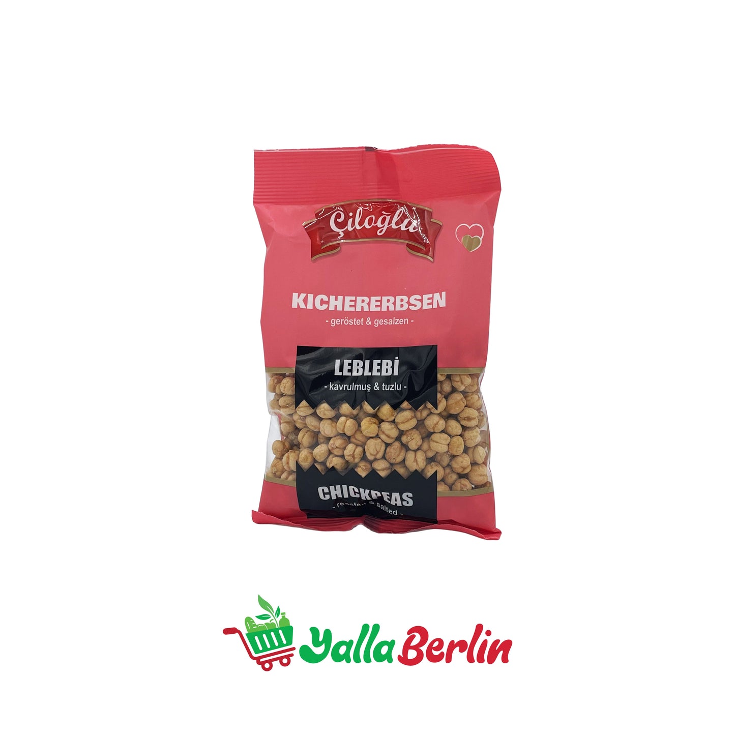 ÇILOGLU GERÖSTETE UND GEZALZENE KICHERERBSEN (180 Gr)