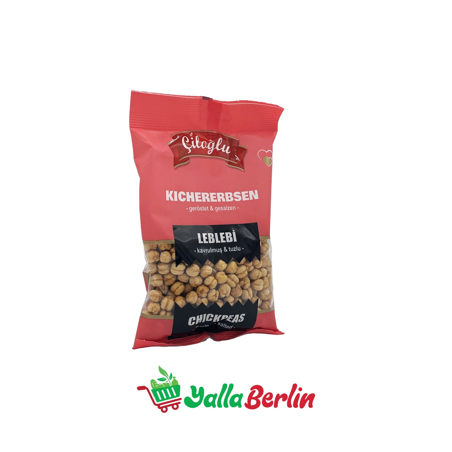 ÇILOGLU GERÖSTETE UND GEZALZENE KICHERERBSEN (180 Gr)