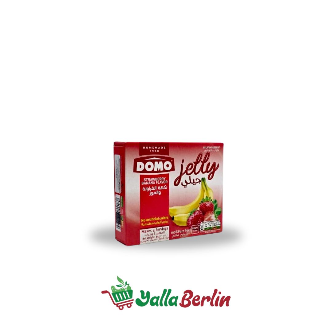 Domo jelly mit Erdbeer- und Bananengeschmack
