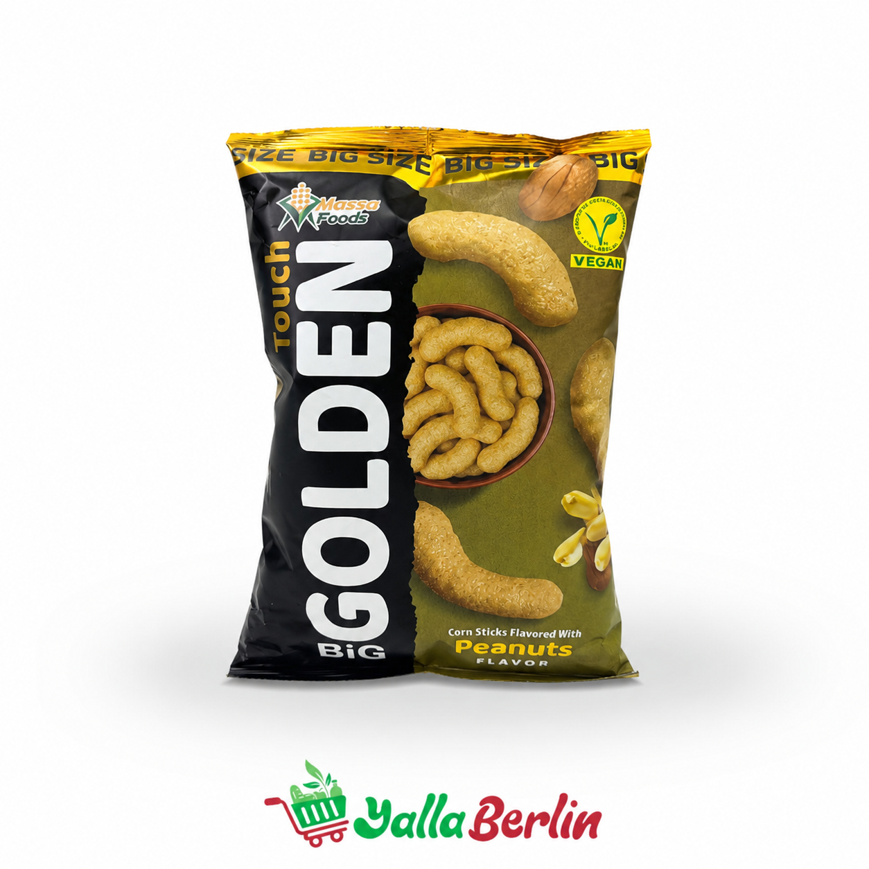 Golden Touch Mais-Snack mit Erdnuss-Geschmack