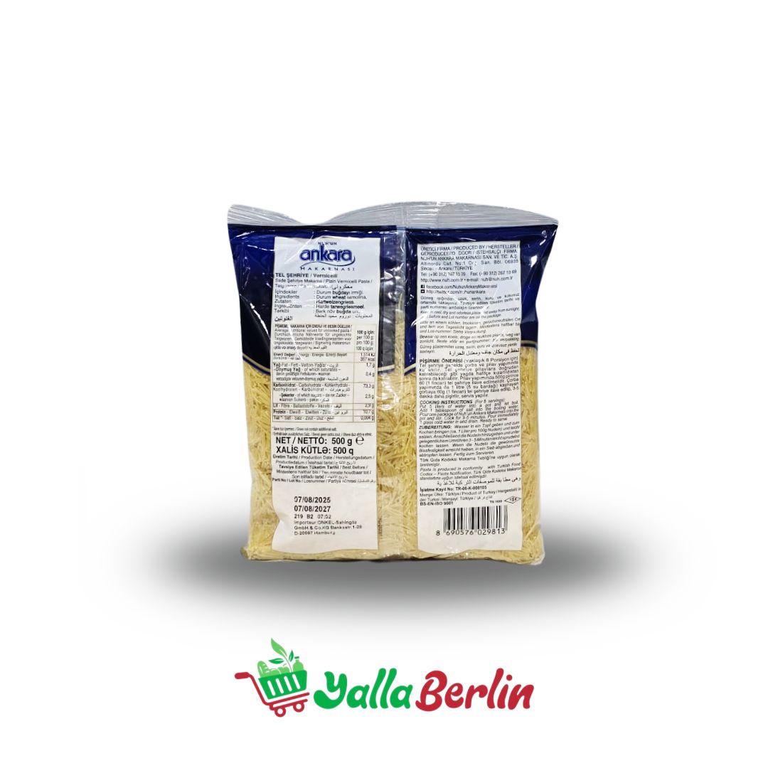 Ankara Makarna - Tel Şehriye 500gr