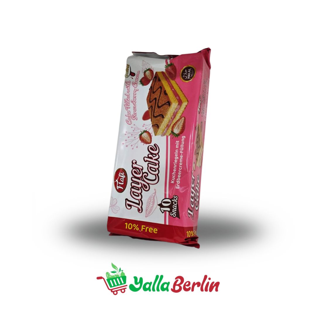 Flafi Schichtkuchen mit Erdbeercreme – 10 Snacks