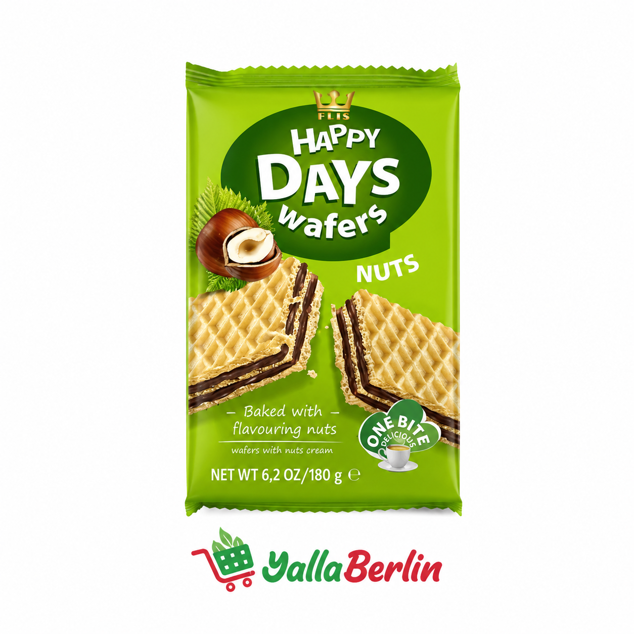 HAPPY DAYS Wafers Haselnuss 180g