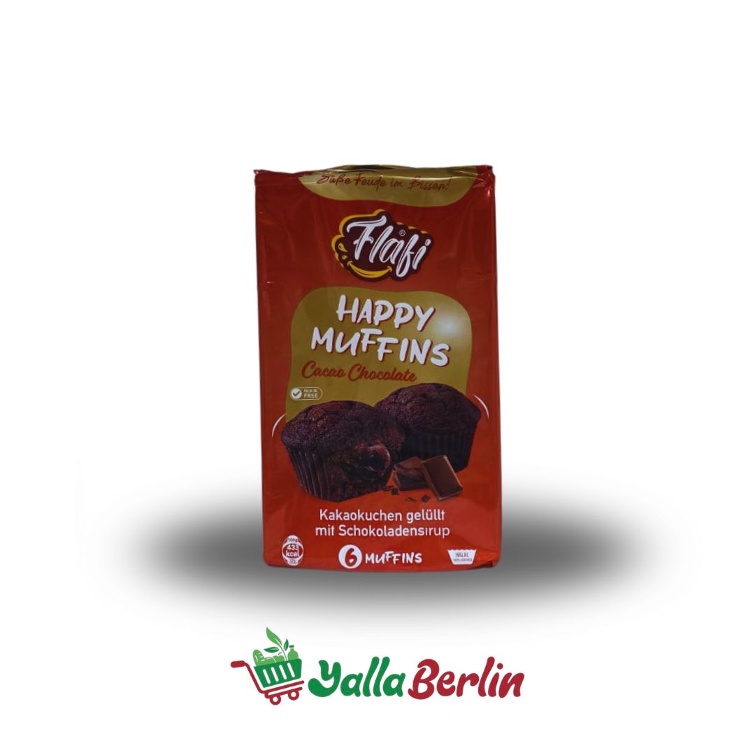 Flafi Happy Muffins mit Cacao Chocolate - 6 Stück
