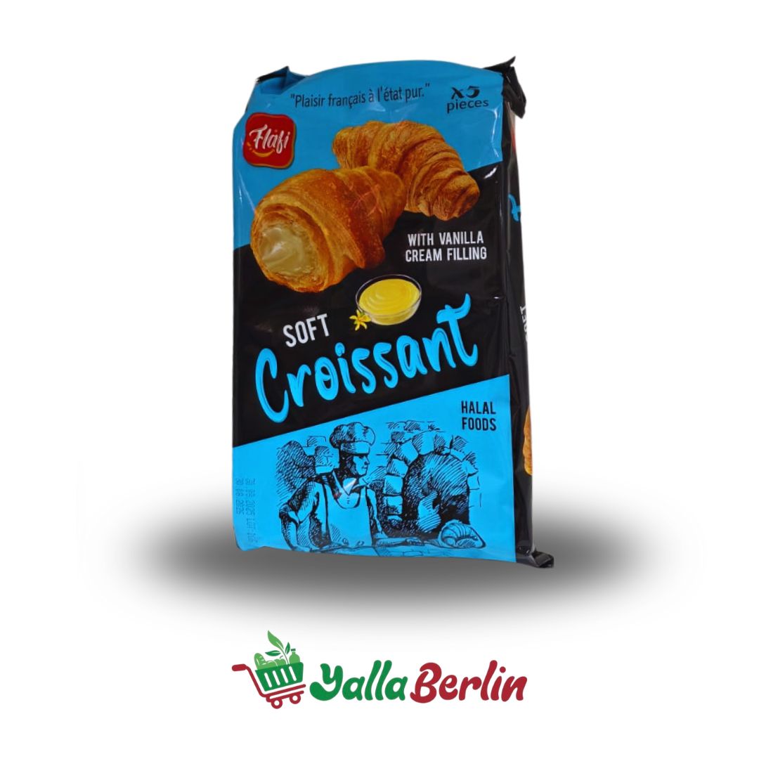 Flafi Soft Croissant mit Vanillecreme-Füllung – 5 Stück