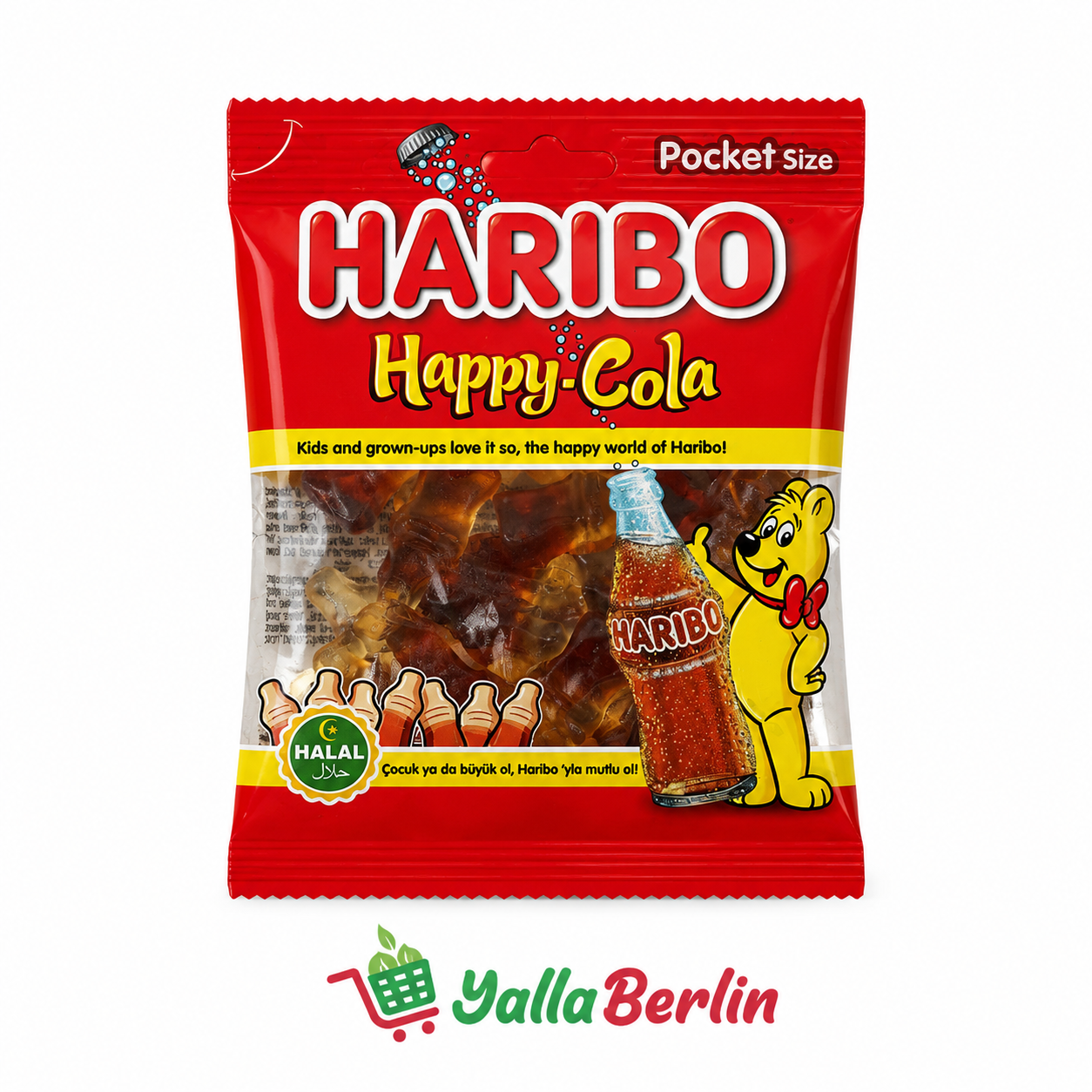 Helal HARIBO Happy Cola 100g