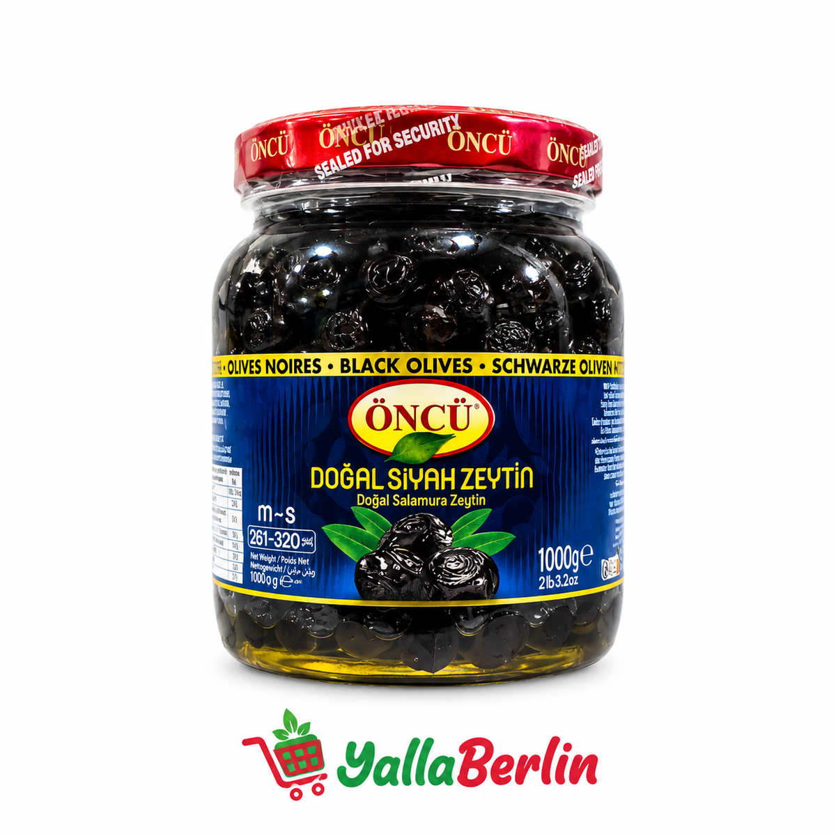 ÖNCÜ Schwarze oliven M-S 1000gr