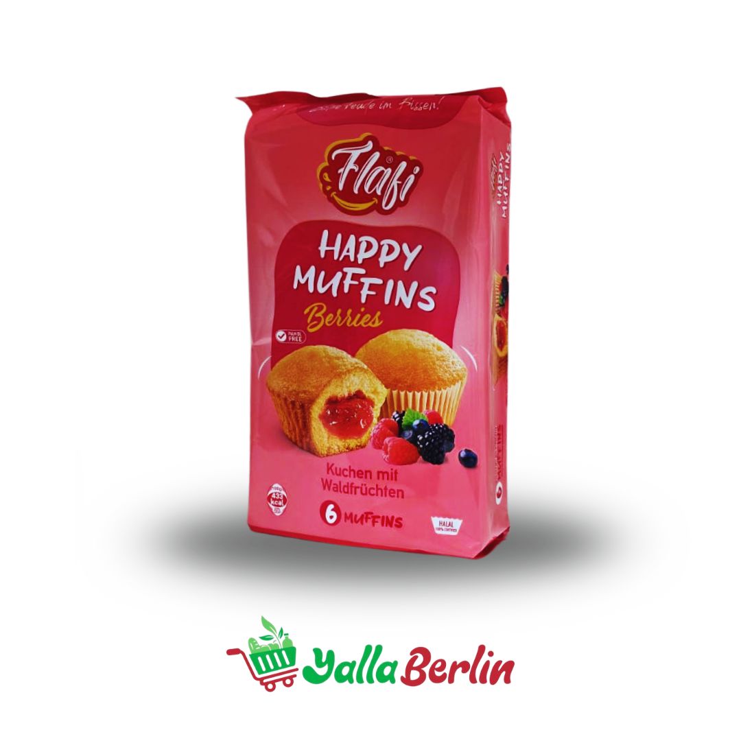 Flafi Happy Muffins mit Waldfrüchten – 6 Stück