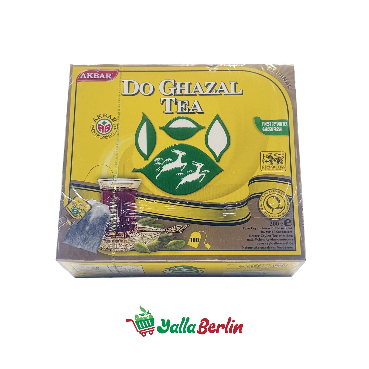 DO GHAZAL TEA WITH CARDAMOM 100 TEA BAGS (200 Gr)