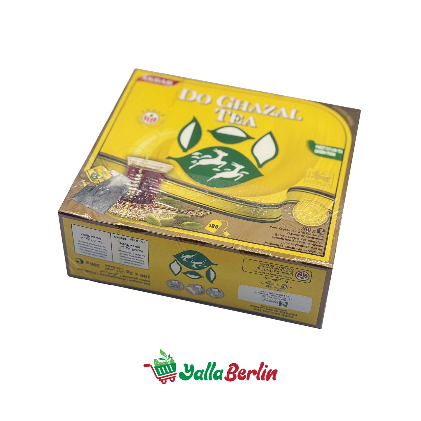 DO GHAZAL TEA WITH CARDAMOM 100 TEA BAGS (200 Gr)