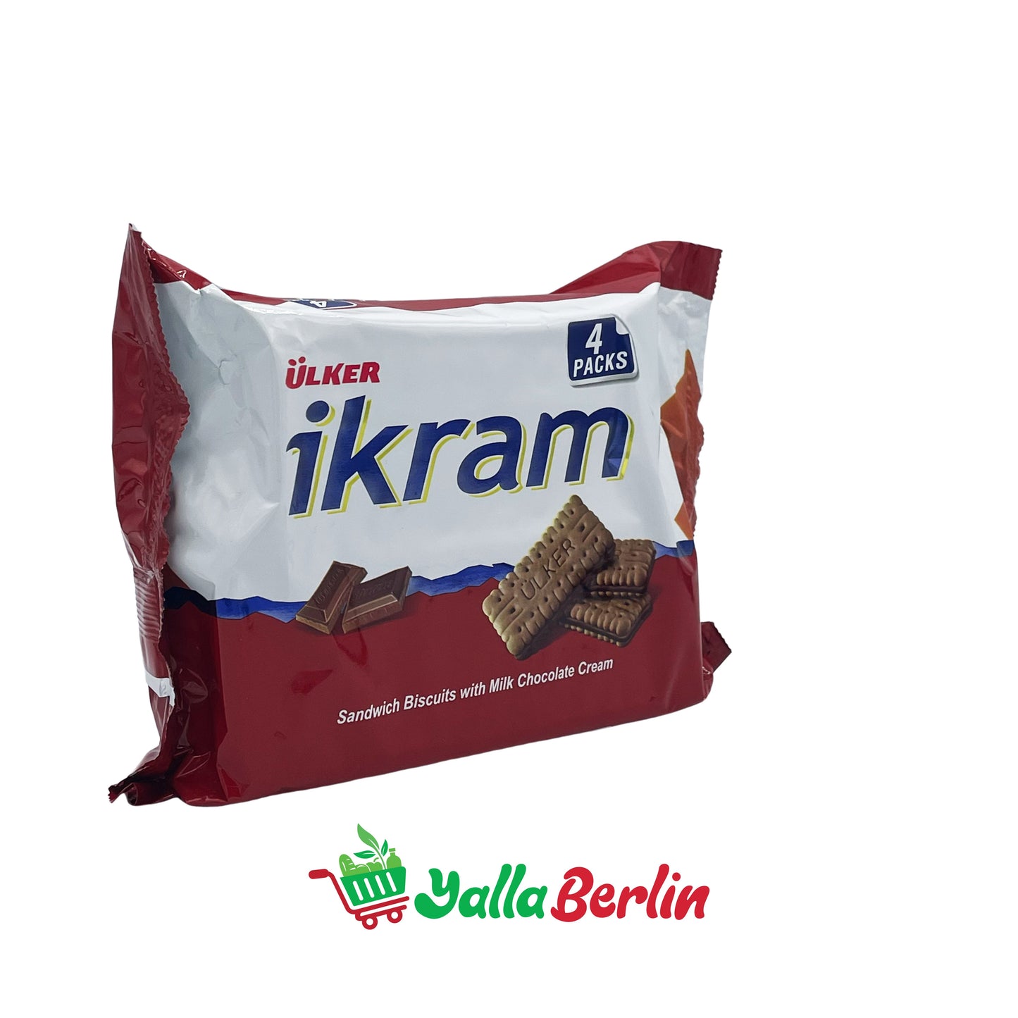 ÜLKER IKRAM BISCOCH, GEFÜLLT MIT SCHOKOLADENCREME.