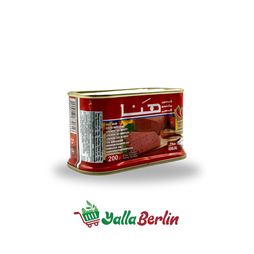 HANA LUNCHEON FLEISCH RINDFLEISCH SCHARF 200 Gr