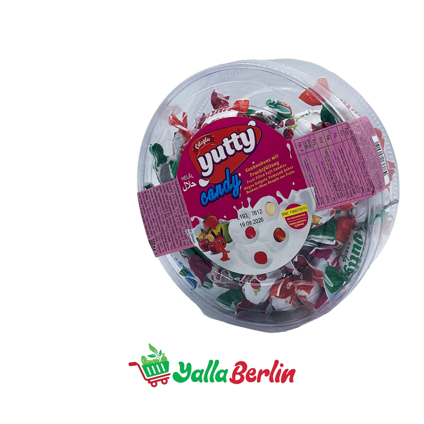 YUTTY CANDY BONBONS GEFÜLLT MIT FRUCHTGESCHMACK 300 Gr