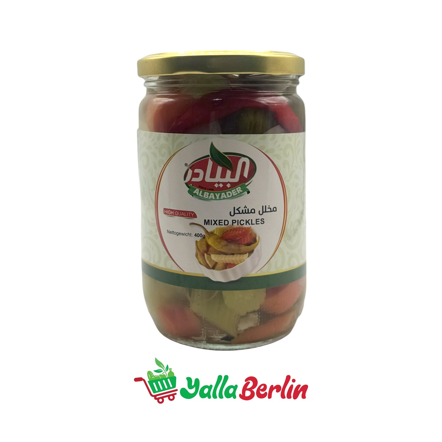 ALBAYADER MIXED PICKLED VEGETABLES (400 Gr)