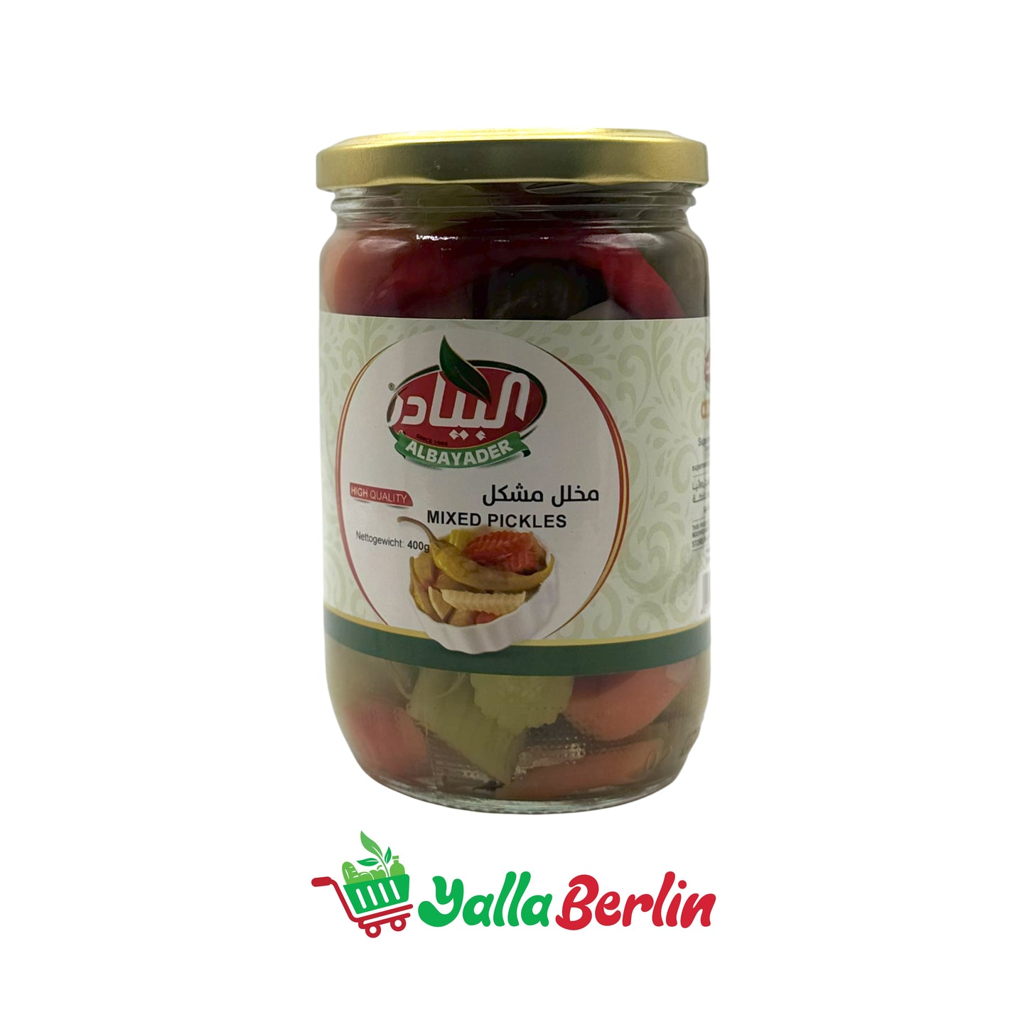 ALBAYADER MIXED PICKLED VEGETABLES (400 Gr)