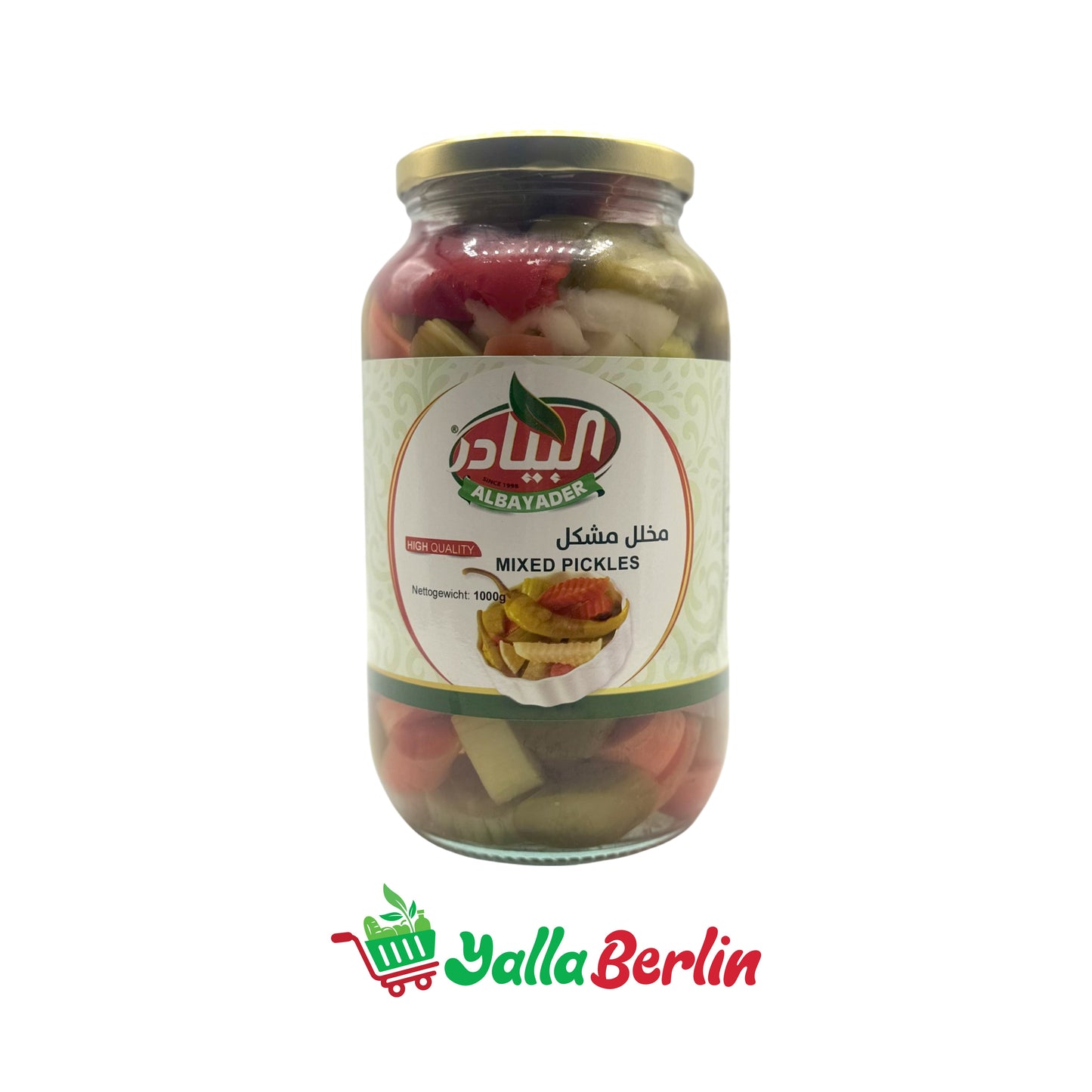 ALBAYADER MIXED PICKLED VEGETABLES (1000 Gr)