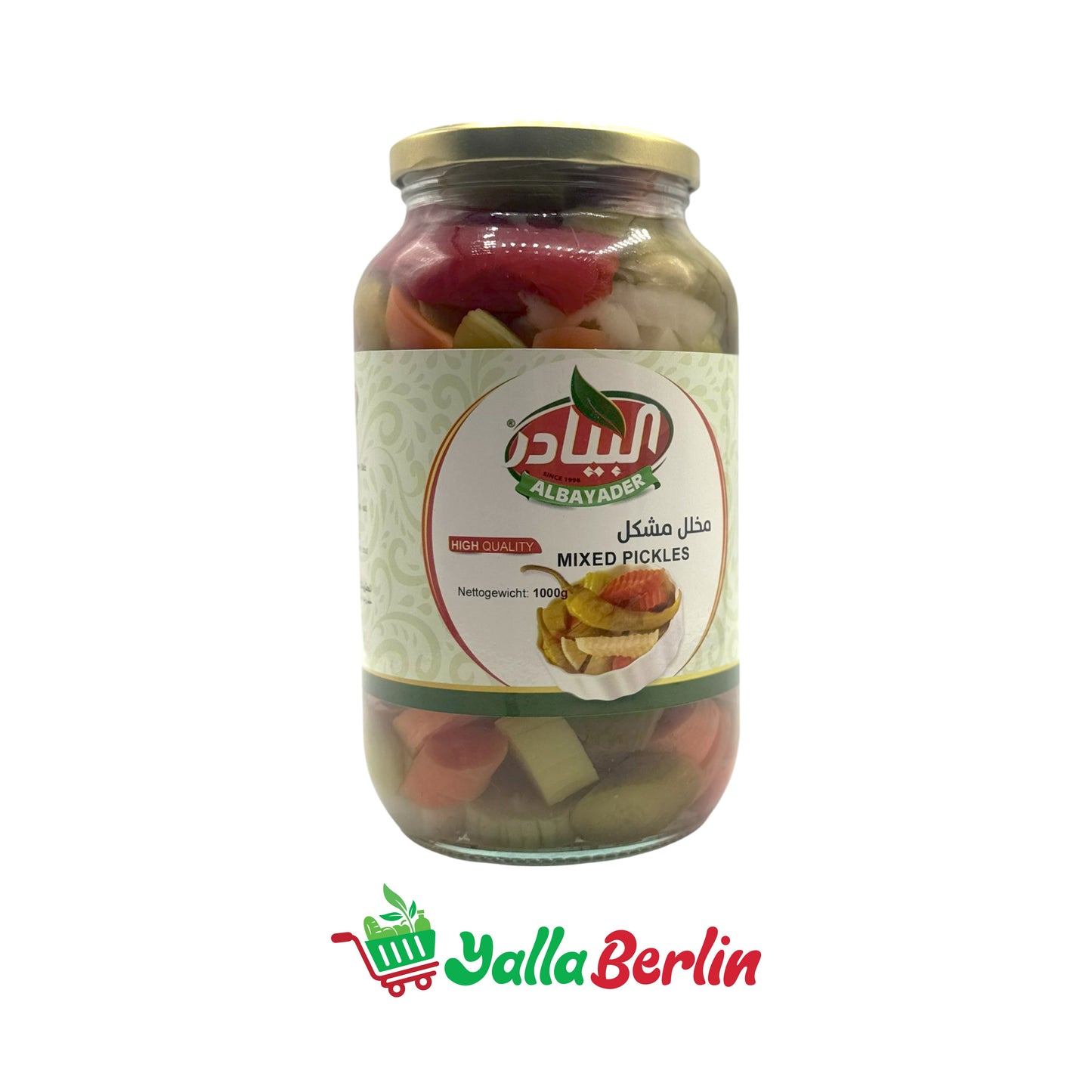 ALBAYADER MIXED PICKLED VEGETABLES (1000 Gr)