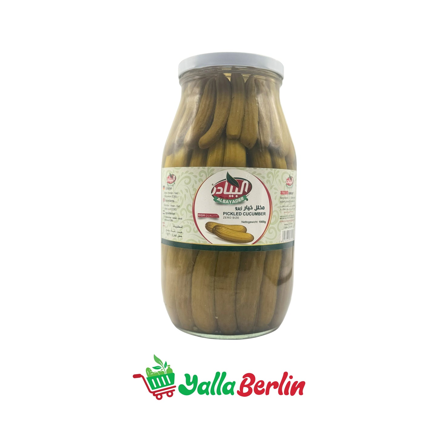 ALBAYADER PICKLED CUCUMBERS IN BRINE (2000 Gr)